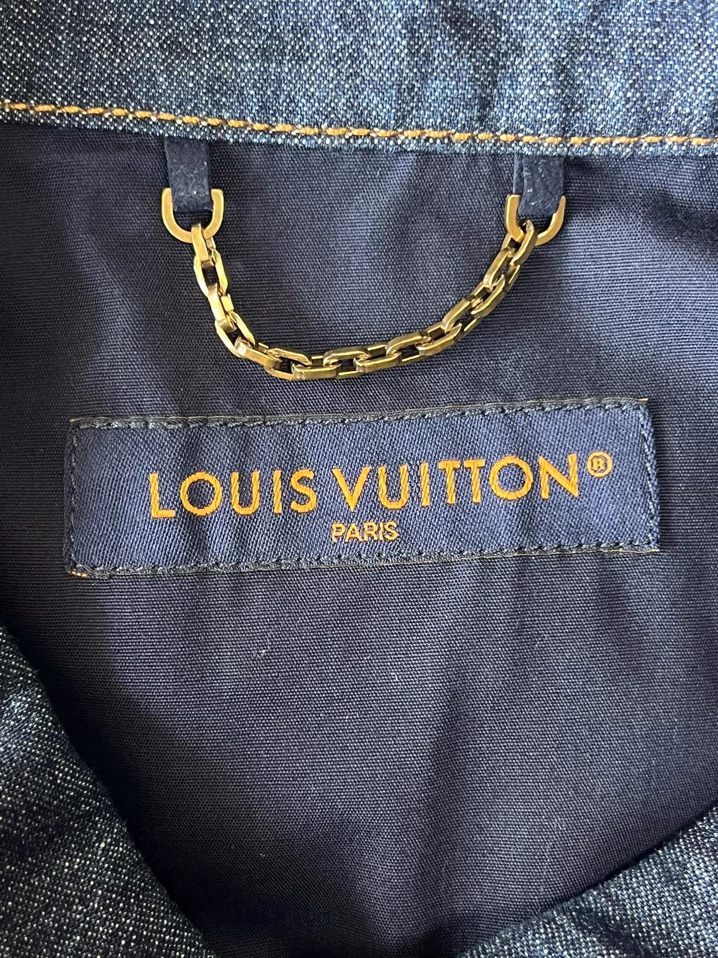 Louis Vuitton Louis Vuitton Monogram Cloud Print Denim Shirt 4L Size US XL / EU 56 / 4 - 5 Thumbnail
