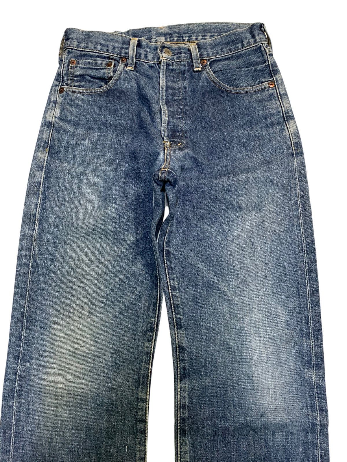 Levi's VINTAGE LEVIS 503B SELVEDGE BIG E FADED DISTRESSED DENIM Size US 28 / EU 44 - 9 Thumbnail