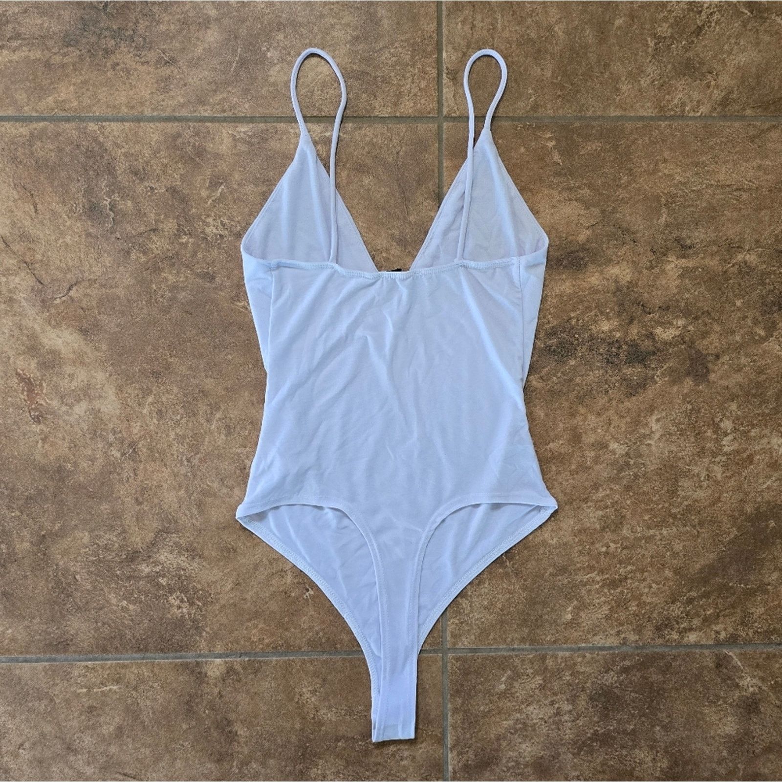 Other White | FASHION NOVA | Classic Thong Bodysuit Size XS / US 0-2 / IT 36-38 - 2 Thumbnail