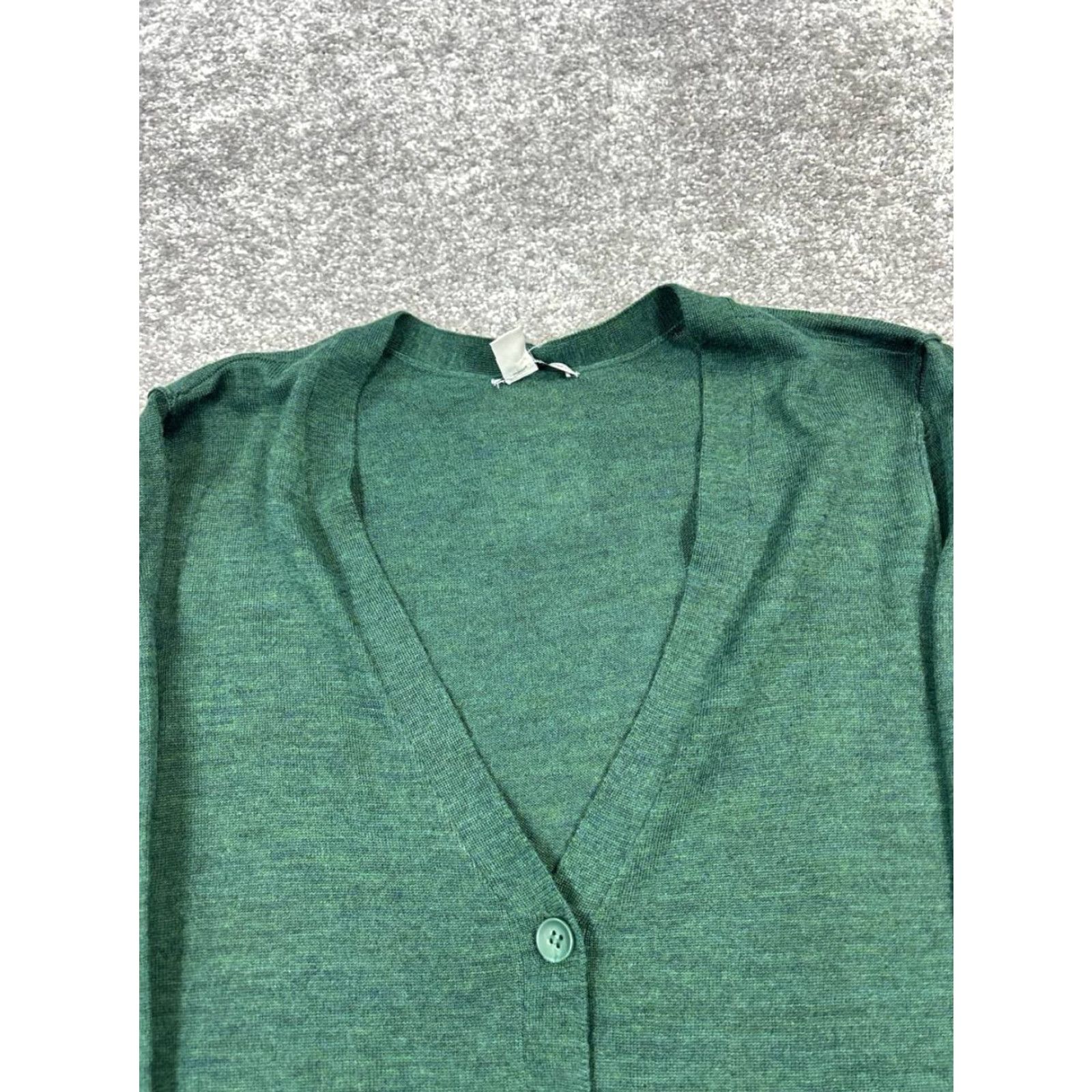 Vintage VINTAGE Halogen Women's Sweater Cardigan XS Petite Green Wool Knit Fall Autumn Women's Size XS / US 0-2 / IT 36-38 - 2 Thumbnail