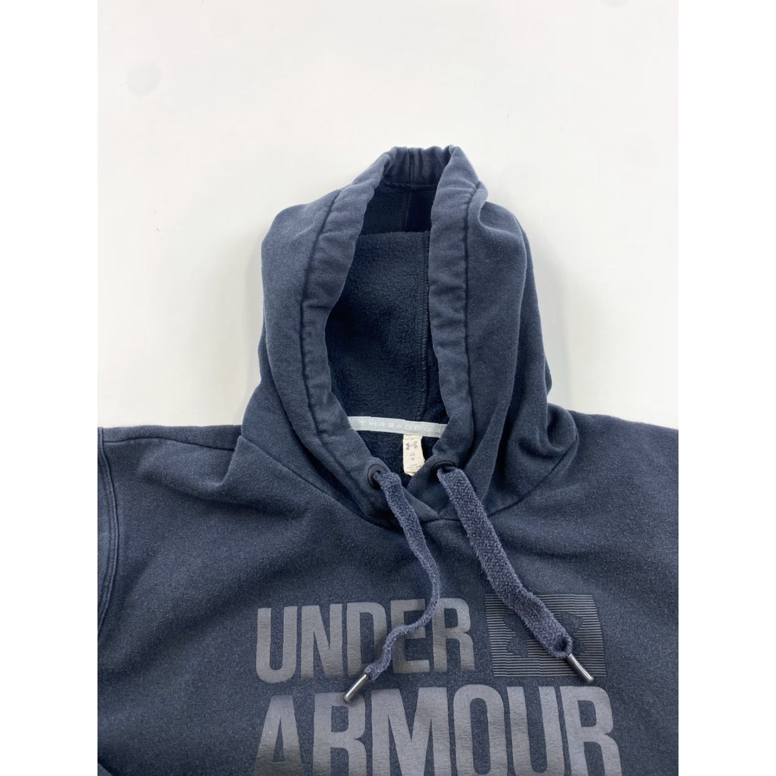 Under Armour Under Armour Hoodie Sweatshirt Mens Large Black Pullover Hooded Regular Fit Long Sleeve Logo Knit Cross Training Hiking Walking Size US L / EU 52-54 / 3 - 2 Thumbnail