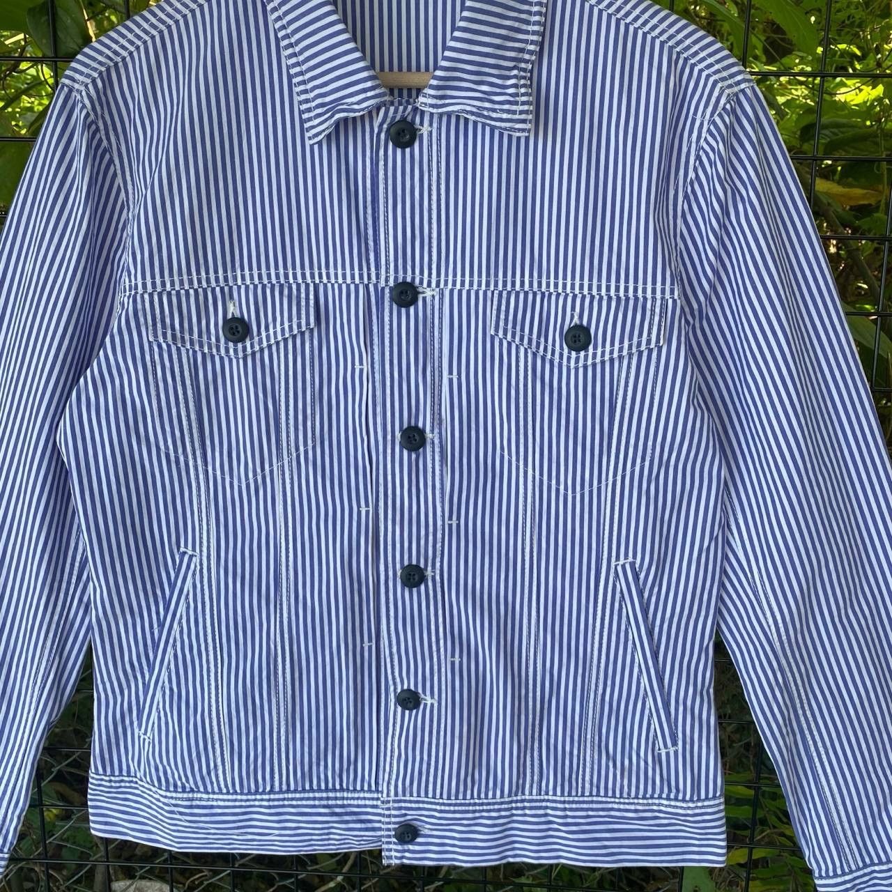 Japanese Brand × RAGEBLUE Vtg Rage Blue Hickory Stripes Type 3 Jacket Size US M / EU 48-50 / 2 - 3 Thumbnail