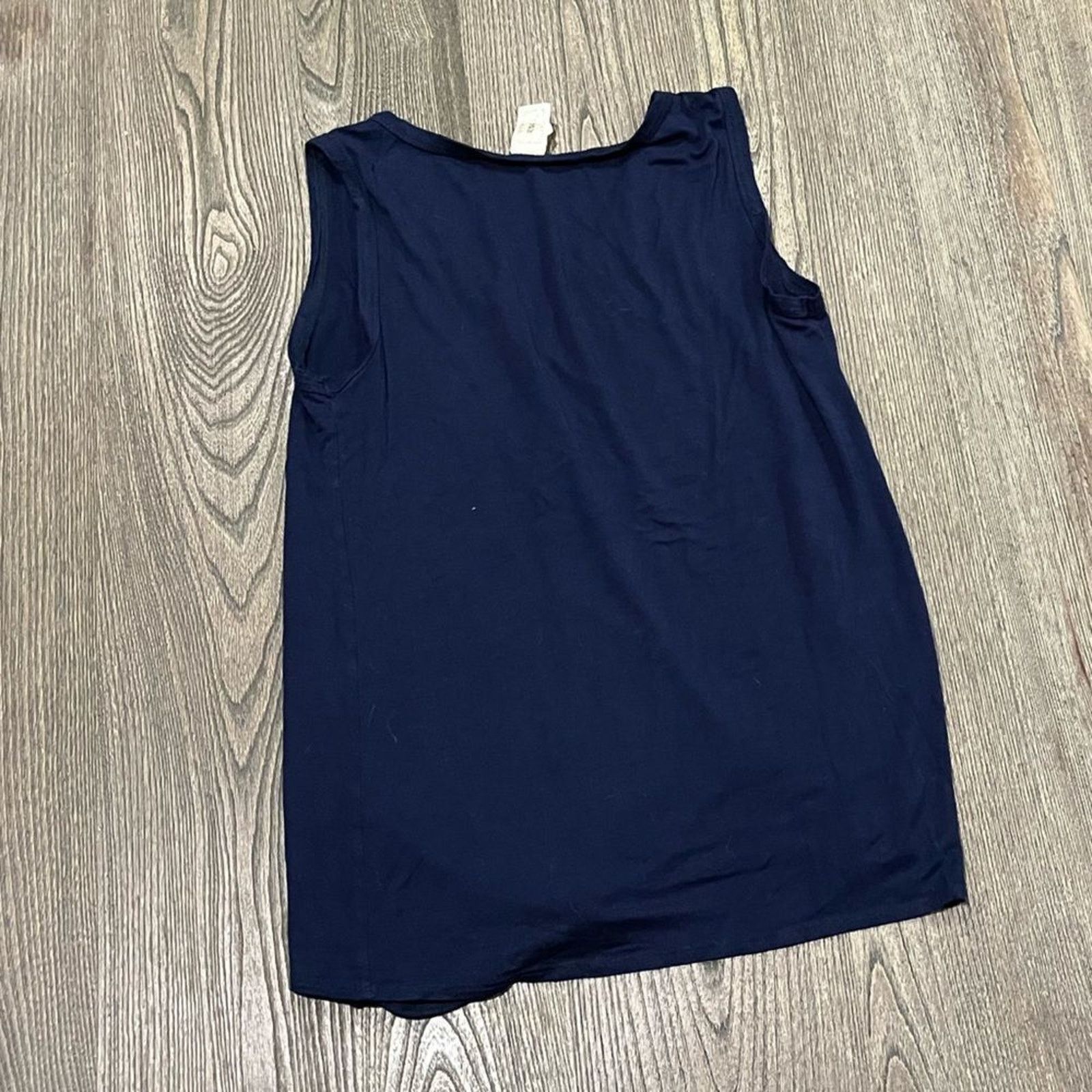 Vintage Brenda's Blouse Sleeveless Tie Front Button Front Rayon M Size M / US 6-8 / IT 42-44 - 4 Thumbnail