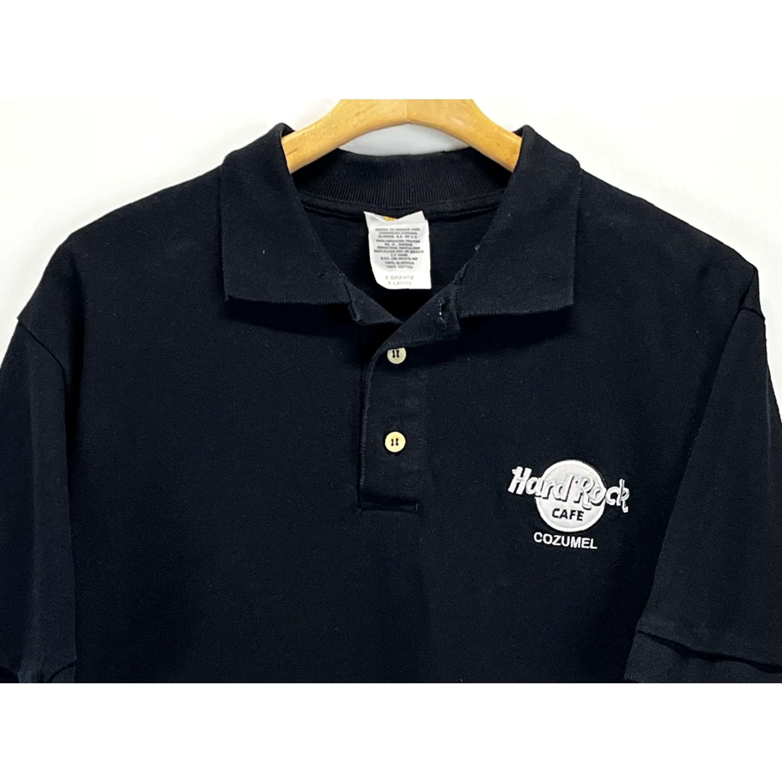 Hard Rock Cafe VINTAGE Hard Rock Cafe Polo Shirt Cozumel Mexico Black XL Men’s Polo Shirt Size XL Mens Size US XL / EU 56 / 4 - 3 Thumbnail
