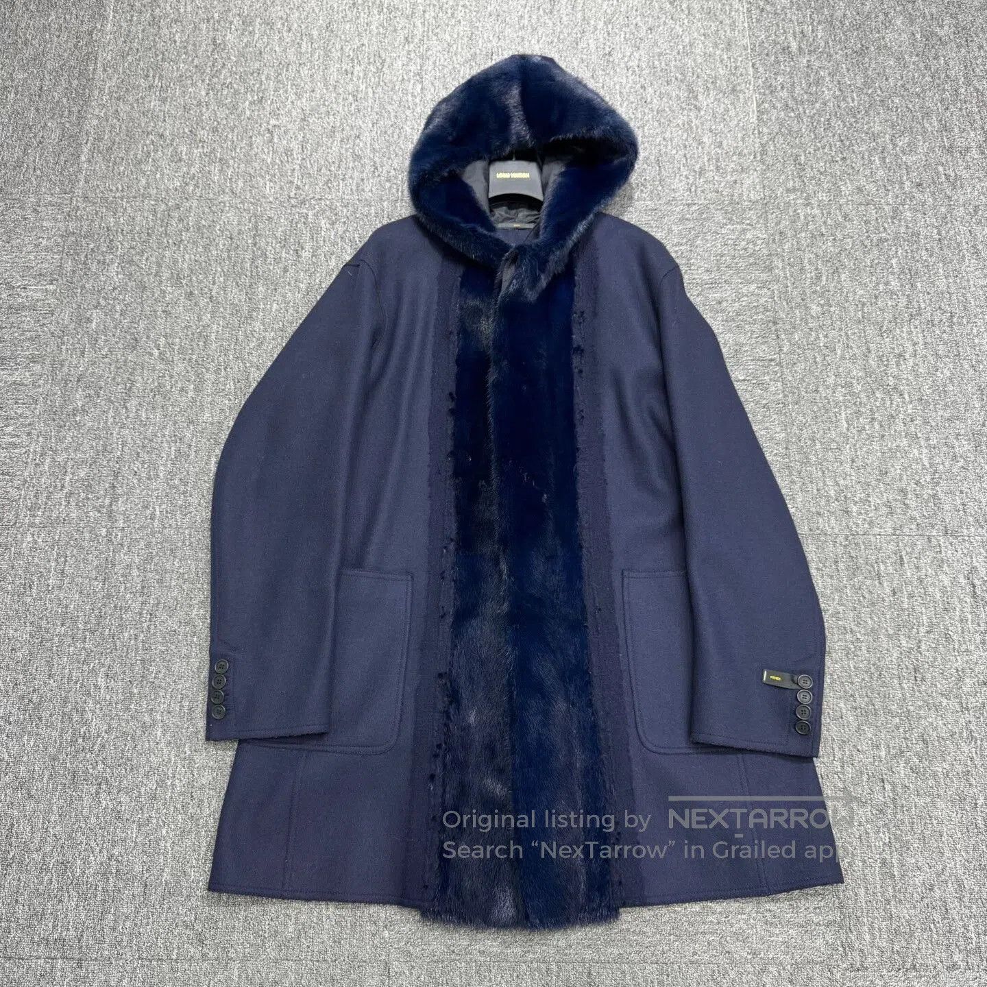 Fendi Fendi Wool Mink Panel Coat. Size US XXL / EU 58 / 5 - 1 Thumbnail