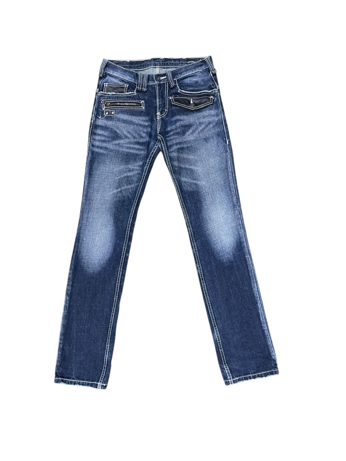 Le Grande Bleu (L.G.B.) Semantic Design Rockers Lowrise Jeans Size US 30 / EU 46 - 2 Thumbnail