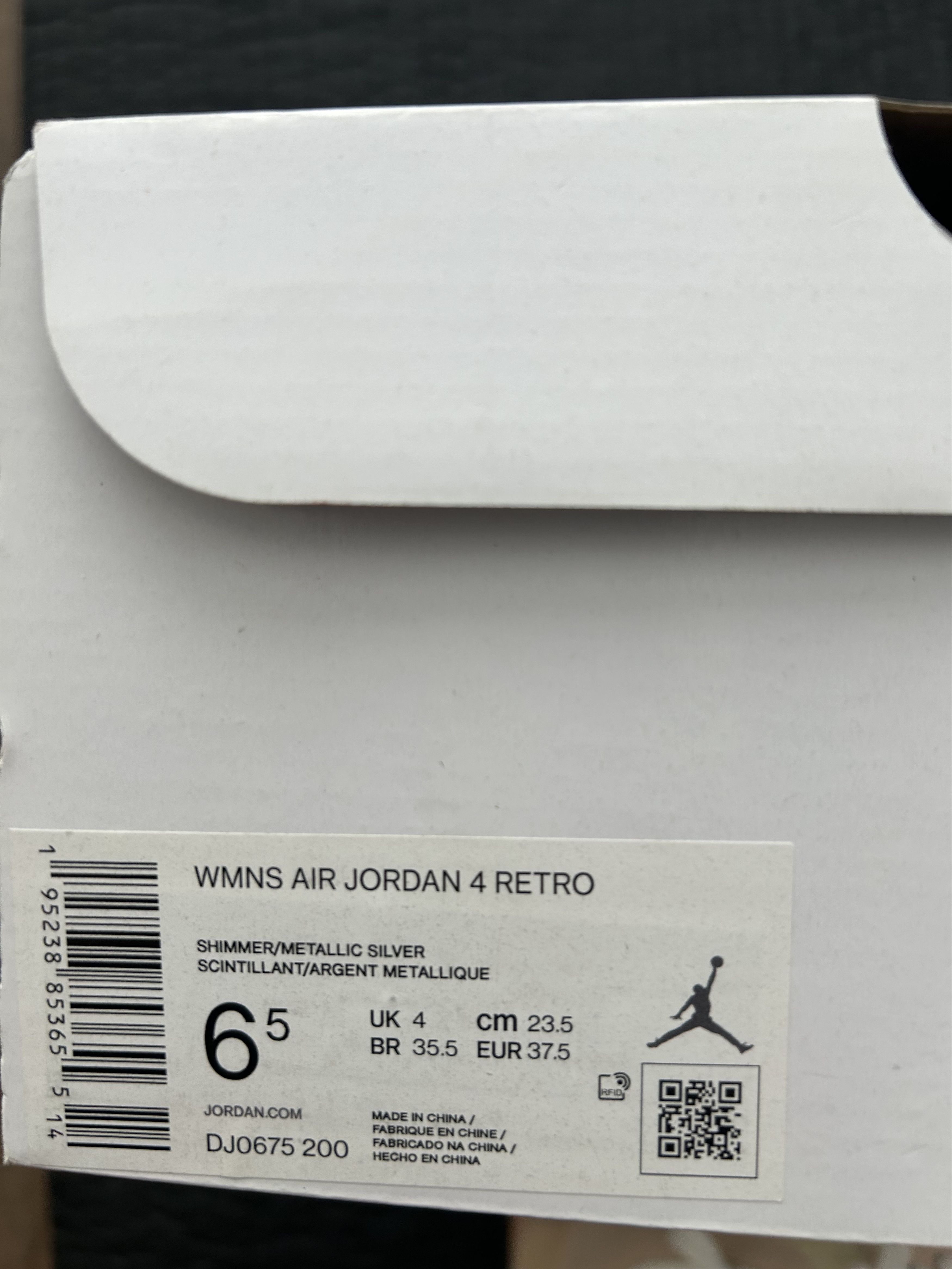 Jordan Brand Jordan 4 Retro Shimmer Women's Size US 6.5 / IT 36.5 - 7 Thumbnail
