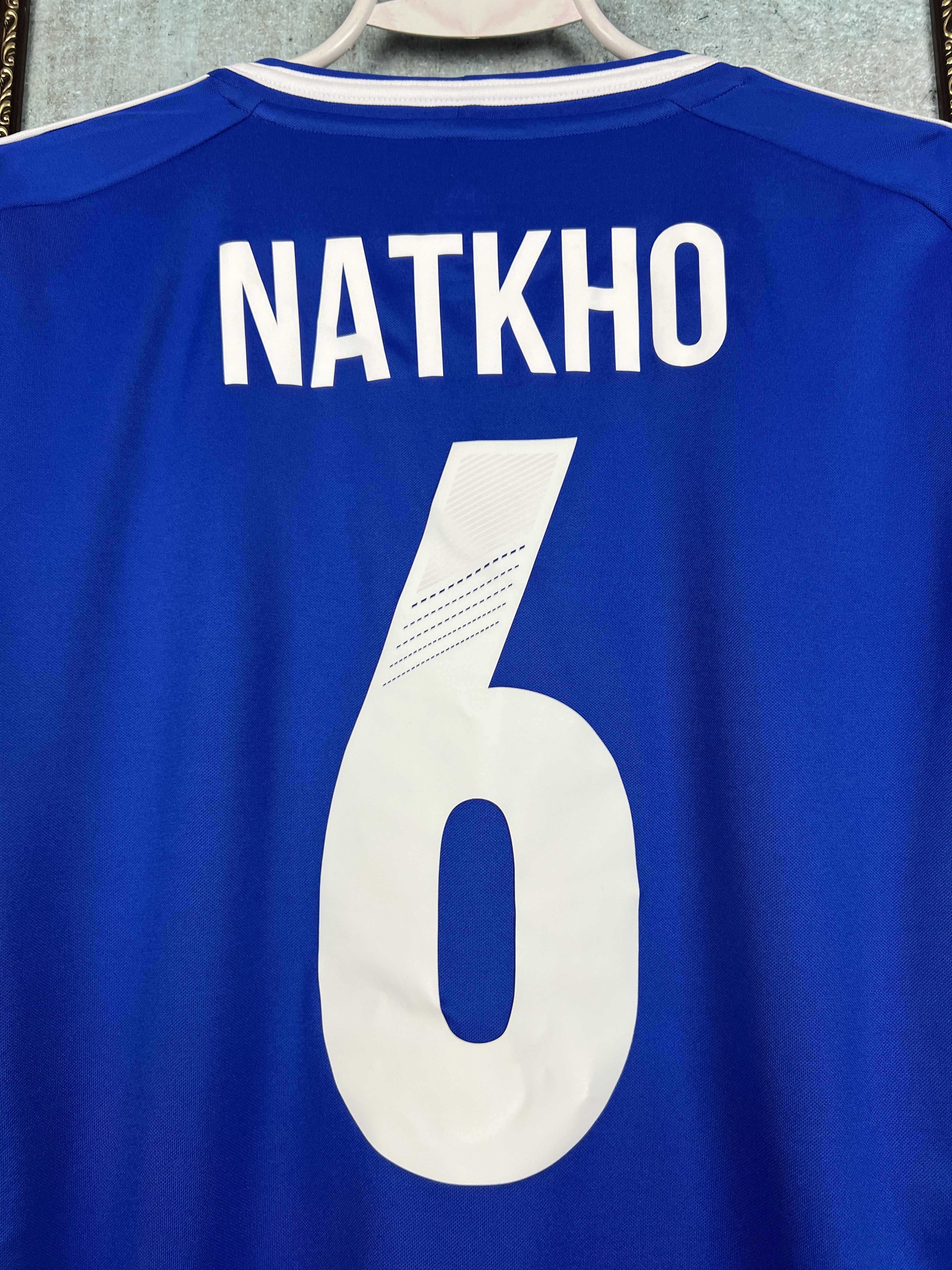 Adidas Israel football shirt Long Sleeve Player #6 Natkho Jersey Size US M / EU 48-50 / 2 - 10 Thumbnail