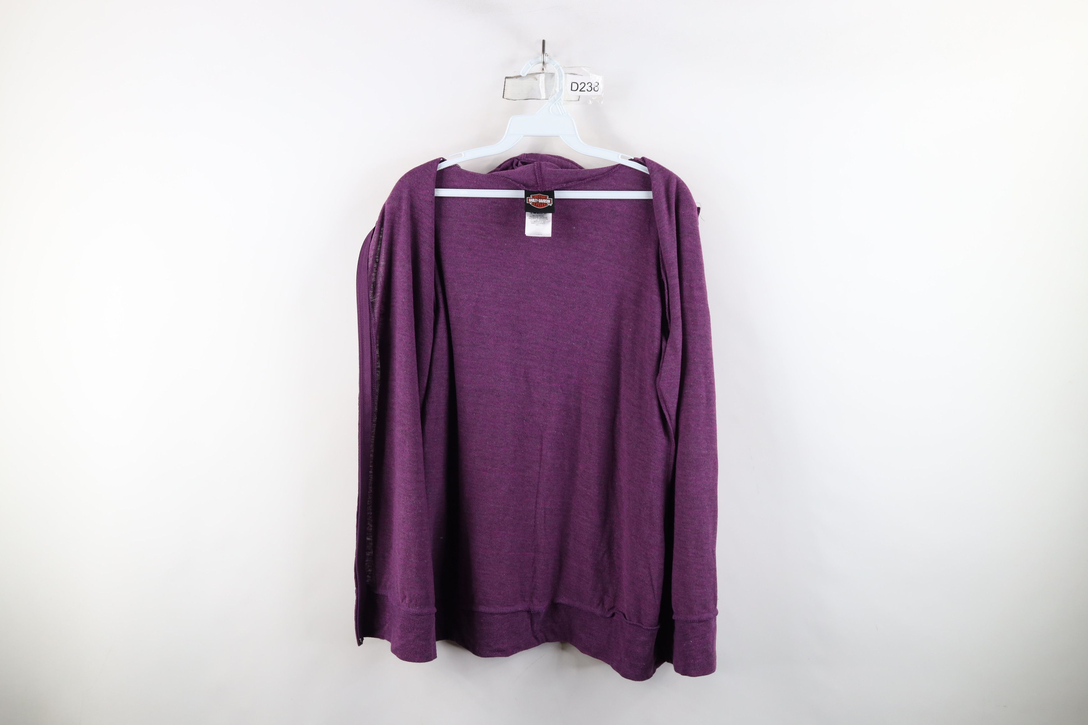Harley Davidson × Vintage Vintage Y2K Harley Davidson Spell Chrome Jersey Knit Hoodie Size L / US 10 / IT 46 - 10 Thumbnail