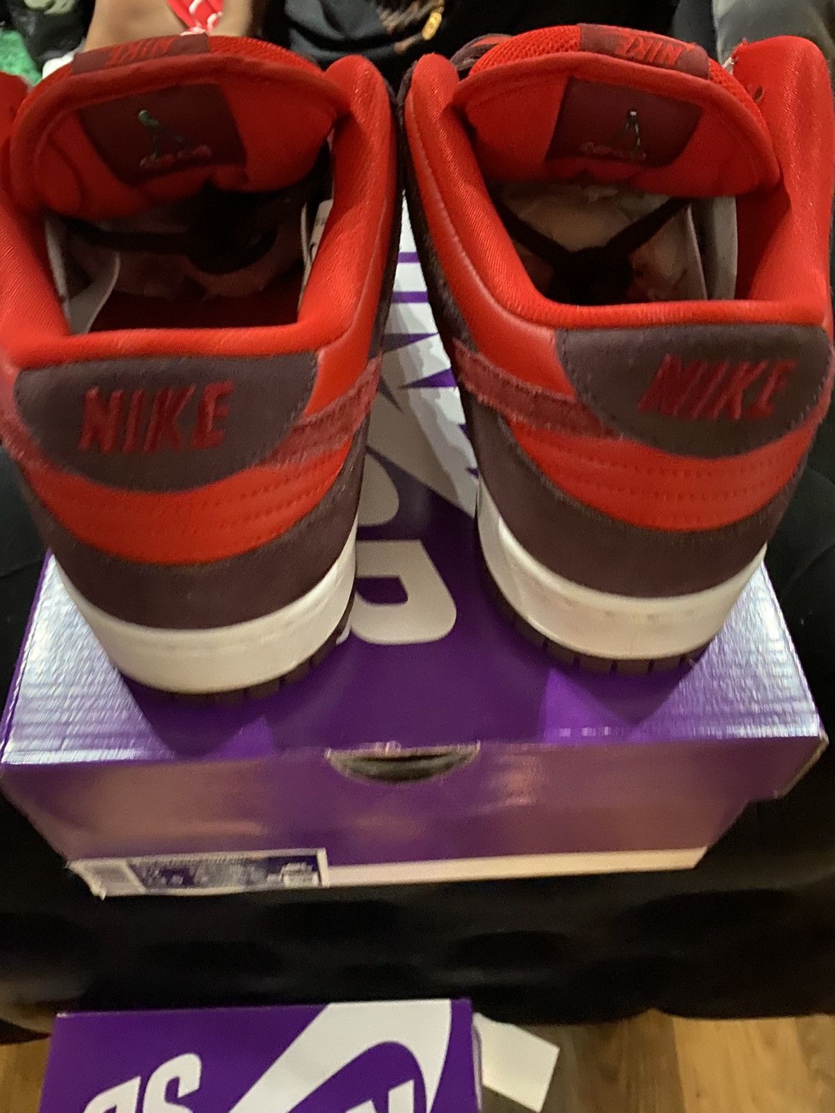 Nike Dunk SB Low Fruity Pack Cherry DM0807-600 Men SZ 12 Used Size US 12 / EU 45 - 4 Thumbnail