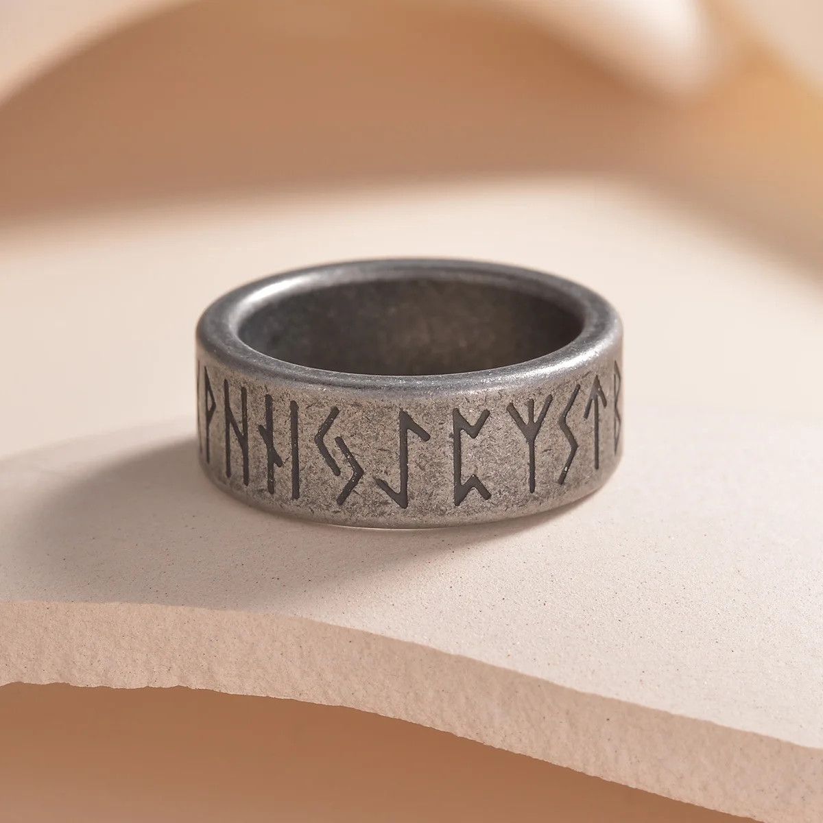 Other Vintage Viking Rune Ring Size ONE SIZE - 2 Thumbnail