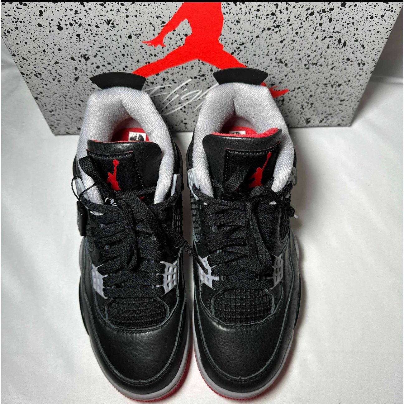 Jordan Brand × Nike Size 7 - Nike Air Jordan 4 Retro Bred Reimagined Men's Shoes Size US 7 / EU 40 - 4 Thumbnail