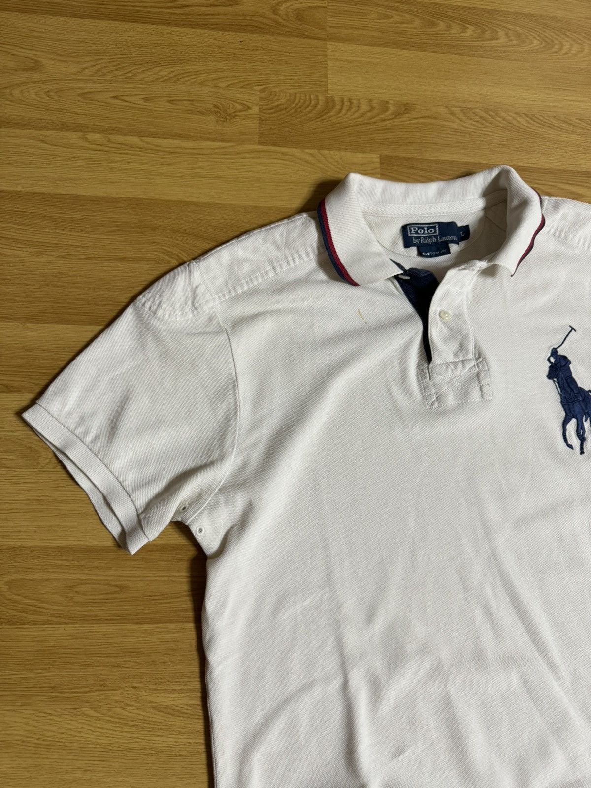Polo Ralph Lauren × Vintage Vintage Polo Ralph Lauren rugby custom fit y2k polo big logo Size US L / EU 52-54 / 3 - 2 Thumbnail