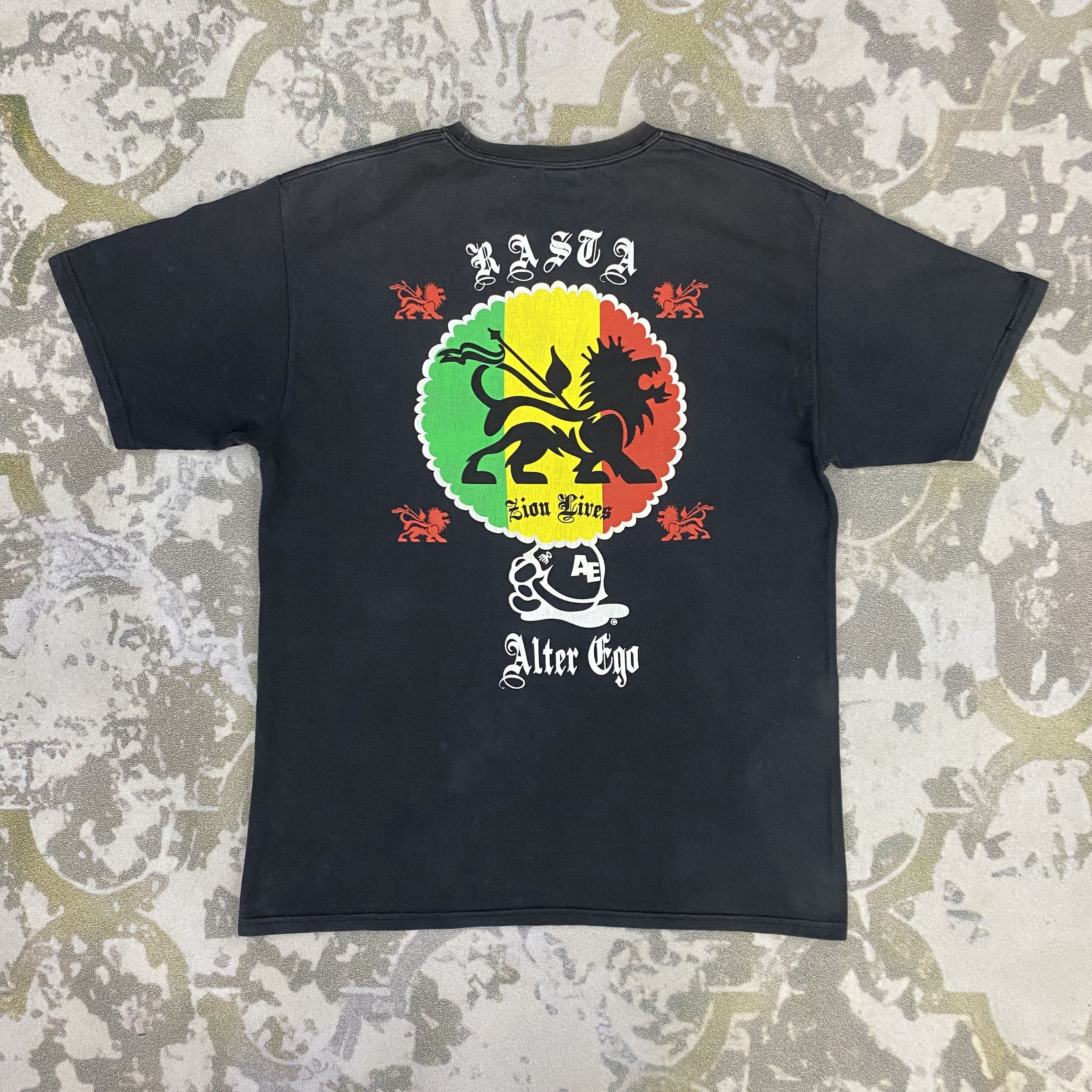 Vintage Vintage Alter Ego Rasta Hawaii Brand Tshirt - I080 Size US M / EU 48-50 / 2 - 1 Thumbnail