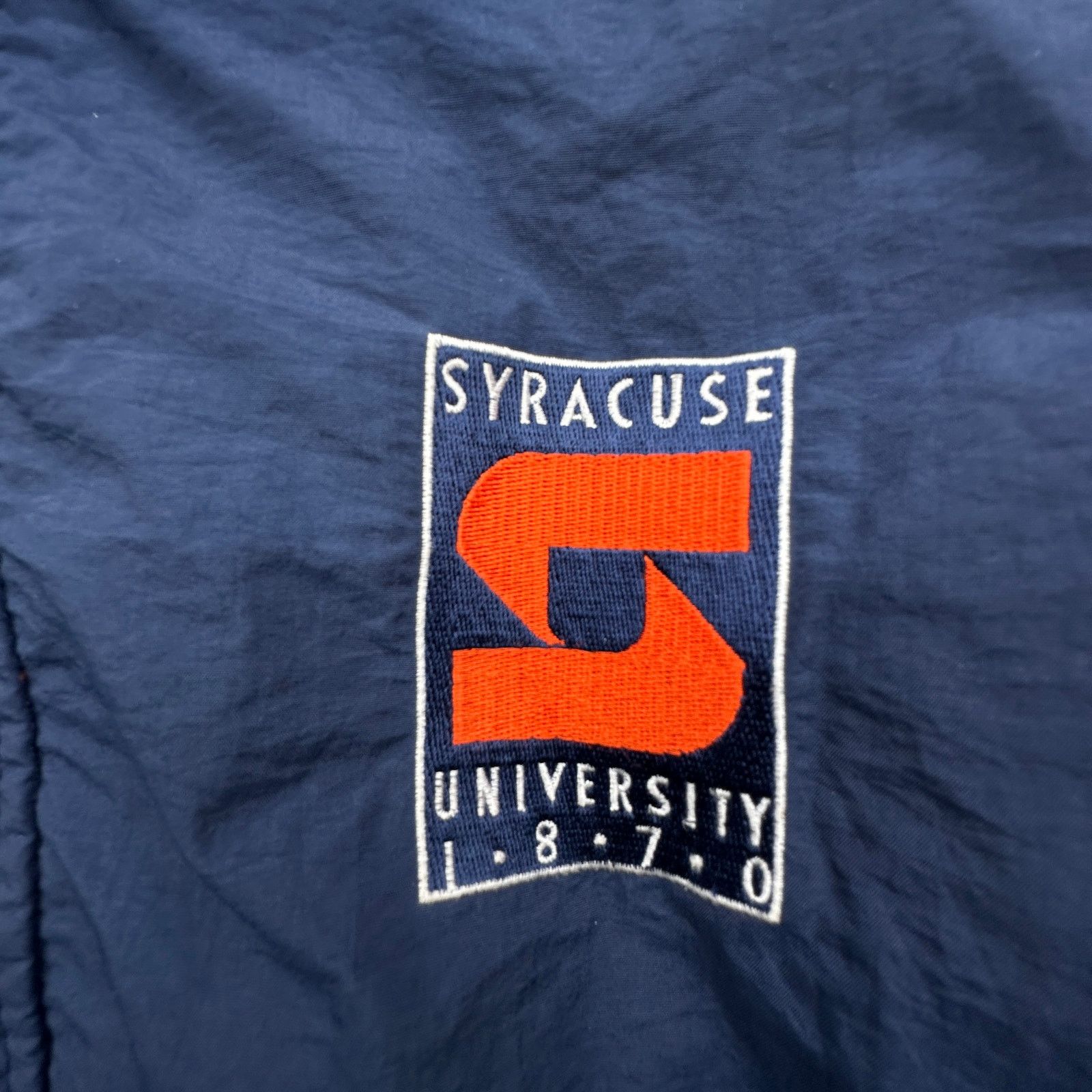 Starter Vintage 90s Starter Syracuse Windbreaker Jacket Men XL Navy Size US XL / EU 56 / 4 - 13 Thumbnail