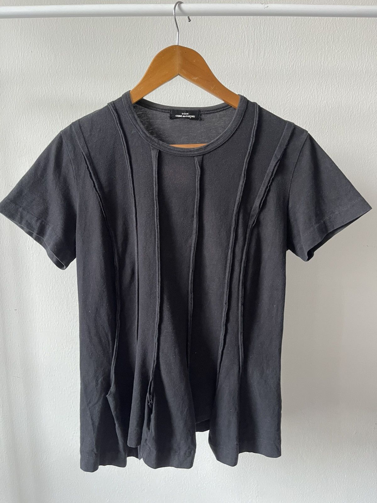 Comme des Garcons Homme Plus 2008 Comme Des Garcons Tricots Cut Tee Size US S / EU 44-46 / 1 - 4 Thumbnail