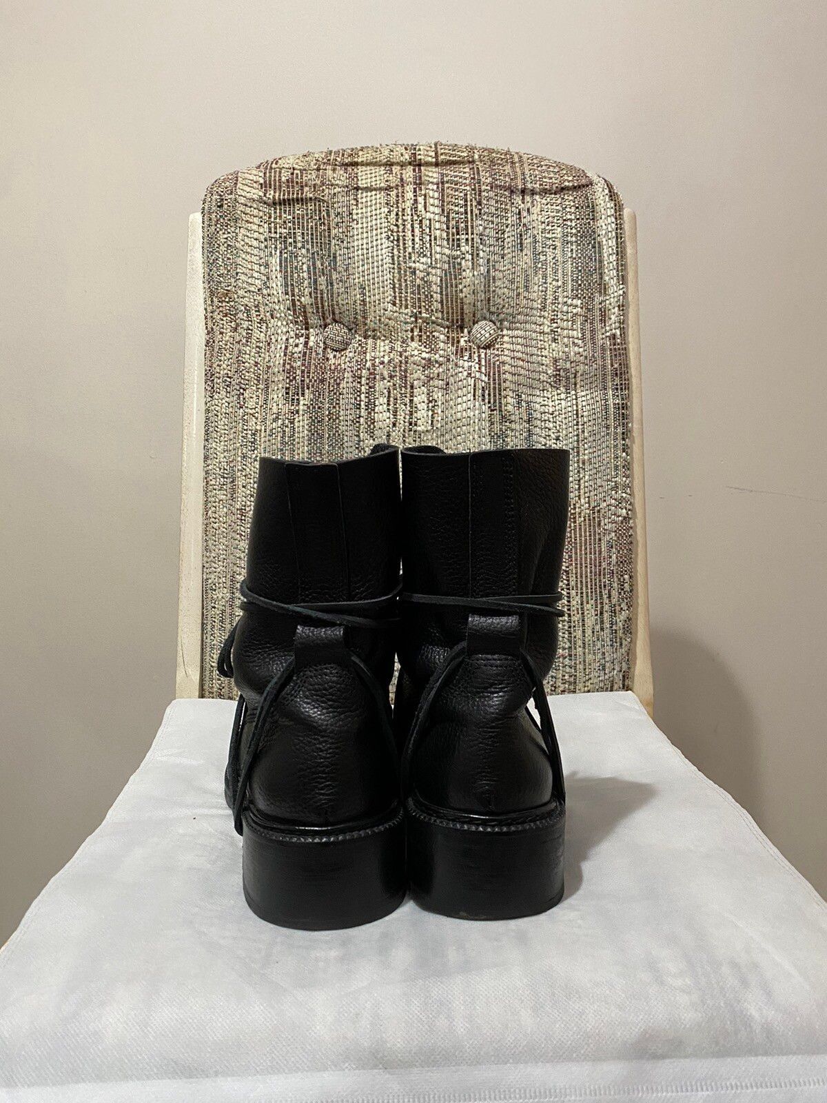 Dirk Bikkembergs Dirk Bikkembergs AW97 Lace Through Boot Black Size US 8 / EU 41 - 10 Thumbnail