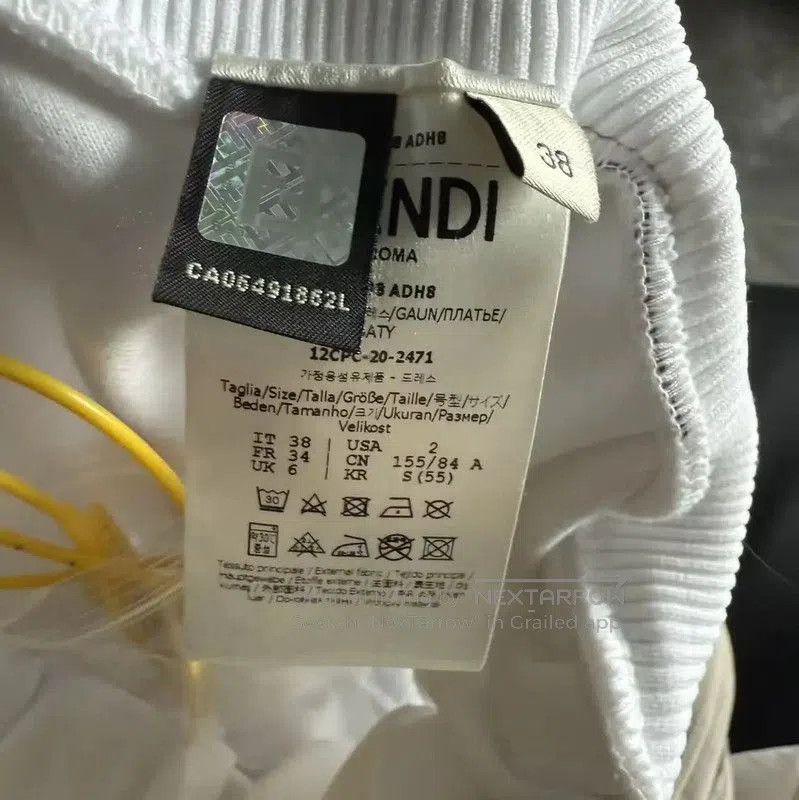 Fendi Fendi White Cotton Casual Women's Pants . Size 28" / US 6 / IT 42 - 4 Thumbnail