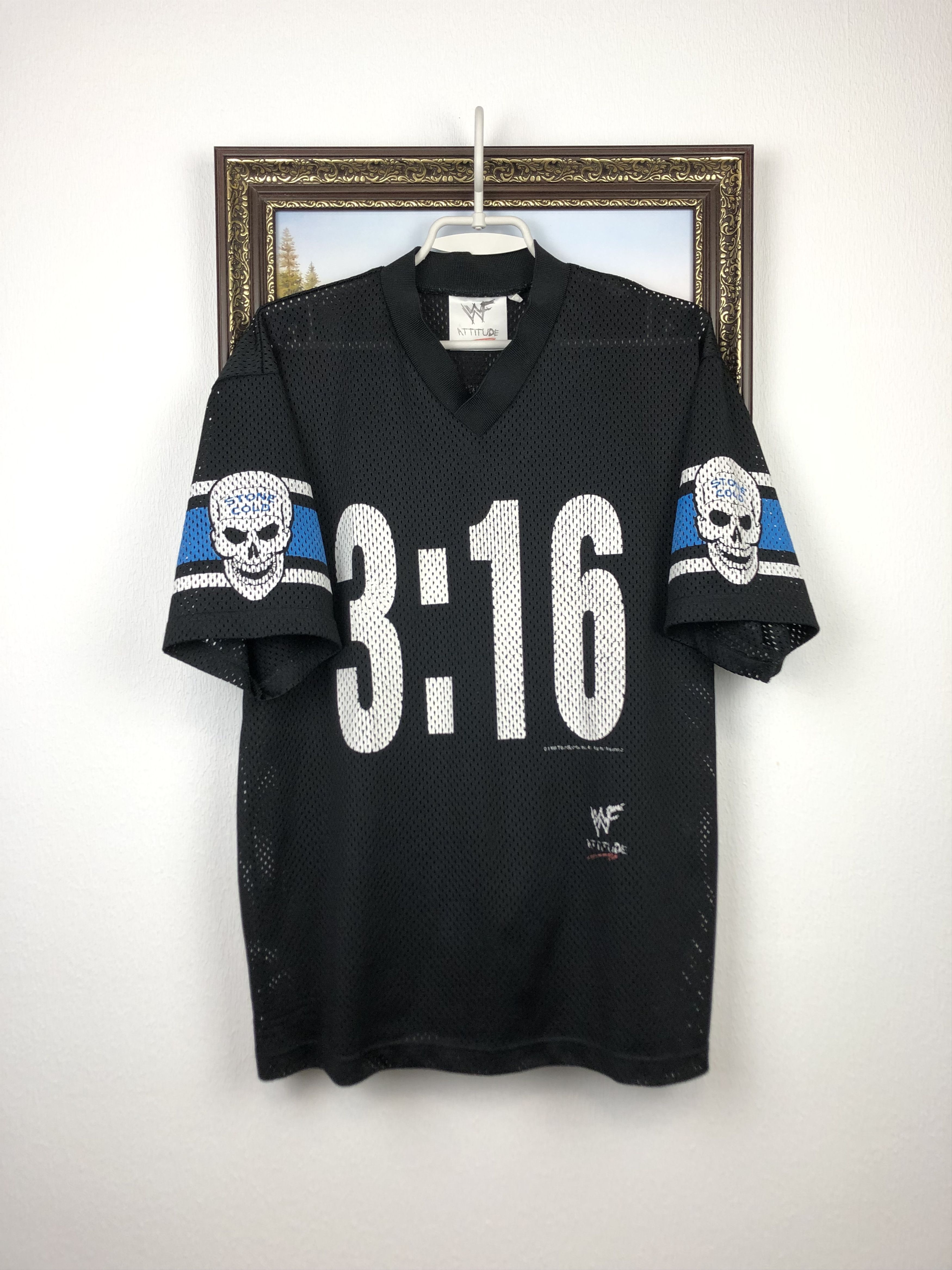 Vintage × WWE Vintage Stone Cold Steve Austin 3:16 Hockey Jersey Shirt WWE Size US L / EU 52-54 / 3 - 1 Thumbnail