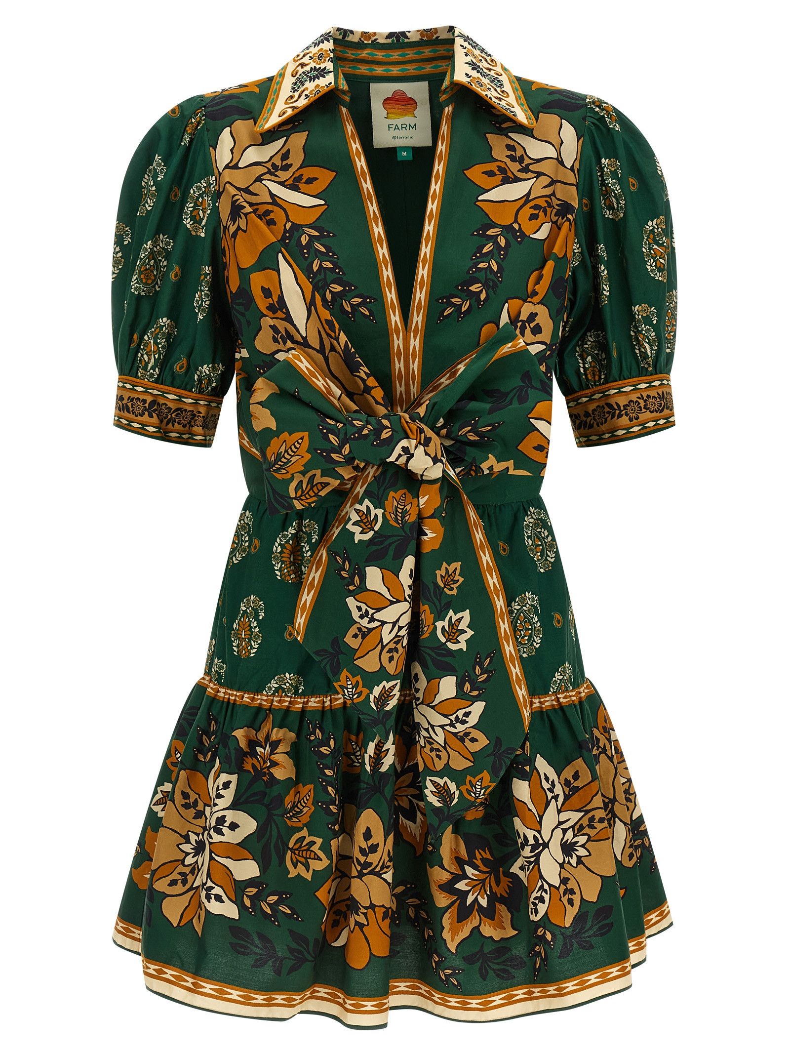 Farm Rio 'Ayla Green' dress Size XS / US 0-2 / IT 36-38 - 1 Thumbnail