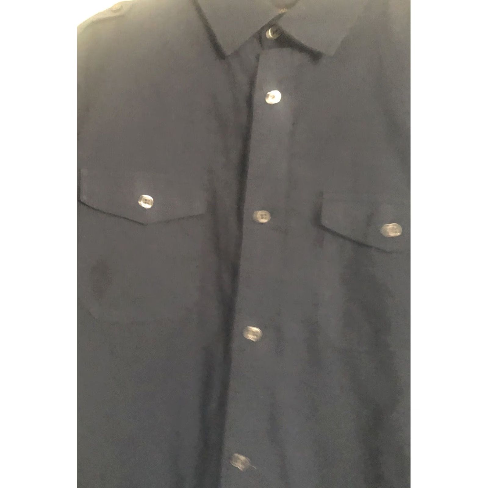Banana Republic Banana Republic Shirt Mens L Blue Button-Up Short Sleeve Pockets Logo Embroidered Variety Casual Size US L / EU 52-54 / 3 - 2 Thumbnail