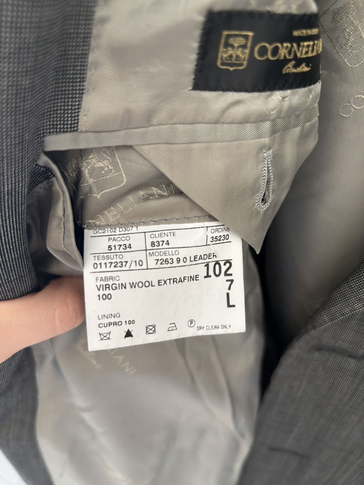 Corneliani corneliani leader blazer – super 160’s wool – size 102 Size 52L - 6 Thumbnail