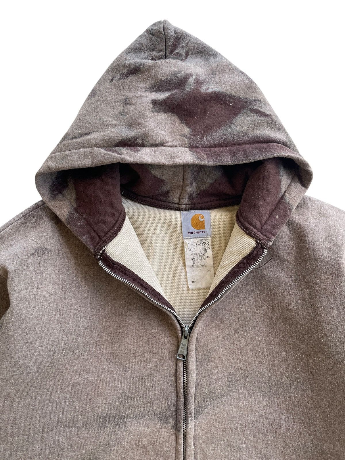 Carhartt Vintage Carhartt Zip Up Hooded Sunfaded Dyed Size US XXL / EU 58 / 5 - 9 Thumbnail