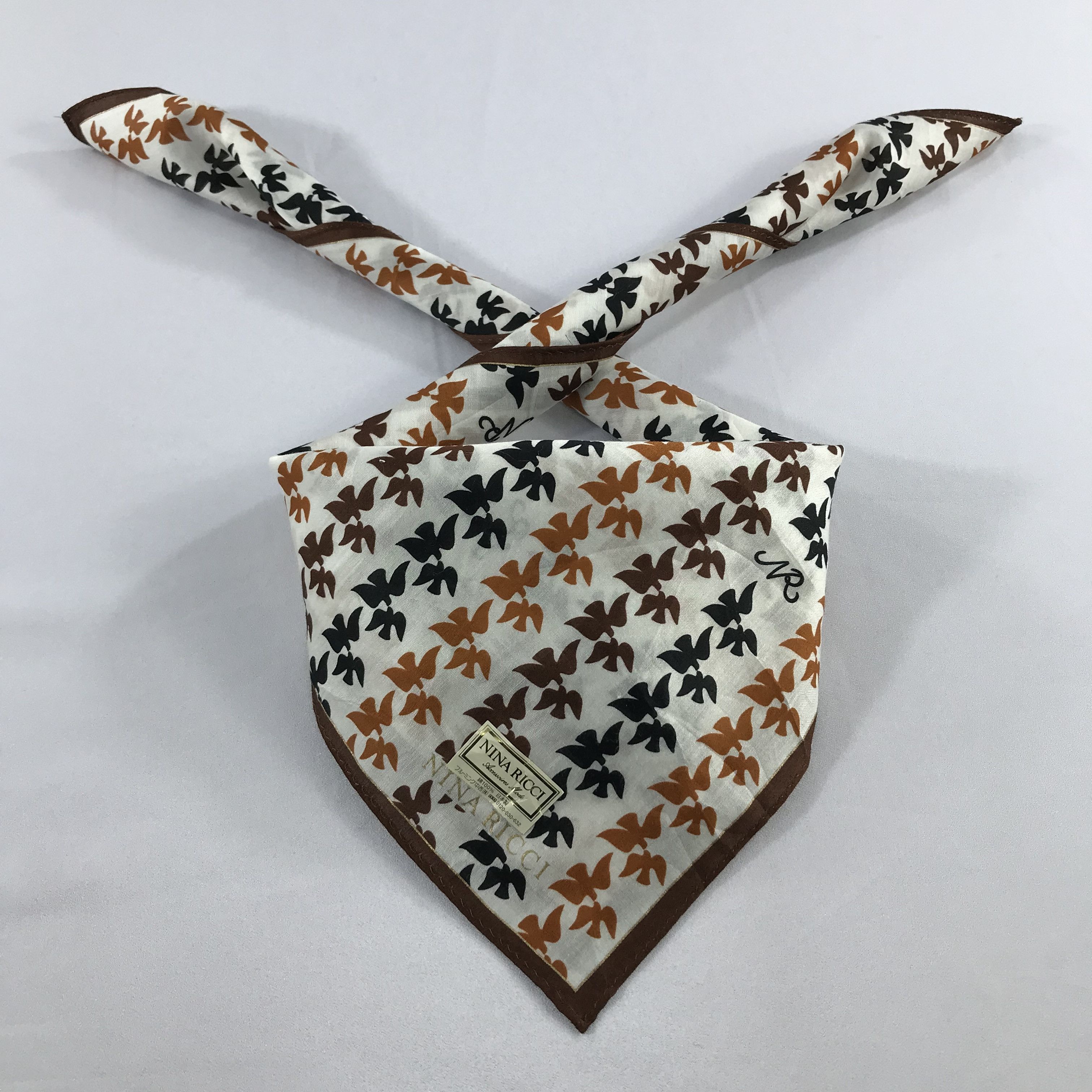Nina Ricci × Vintage Nina Ricci Bandana / Handkerchief / Neckerchief - S2242 Size ONE SIZE - 3 Thumbnail