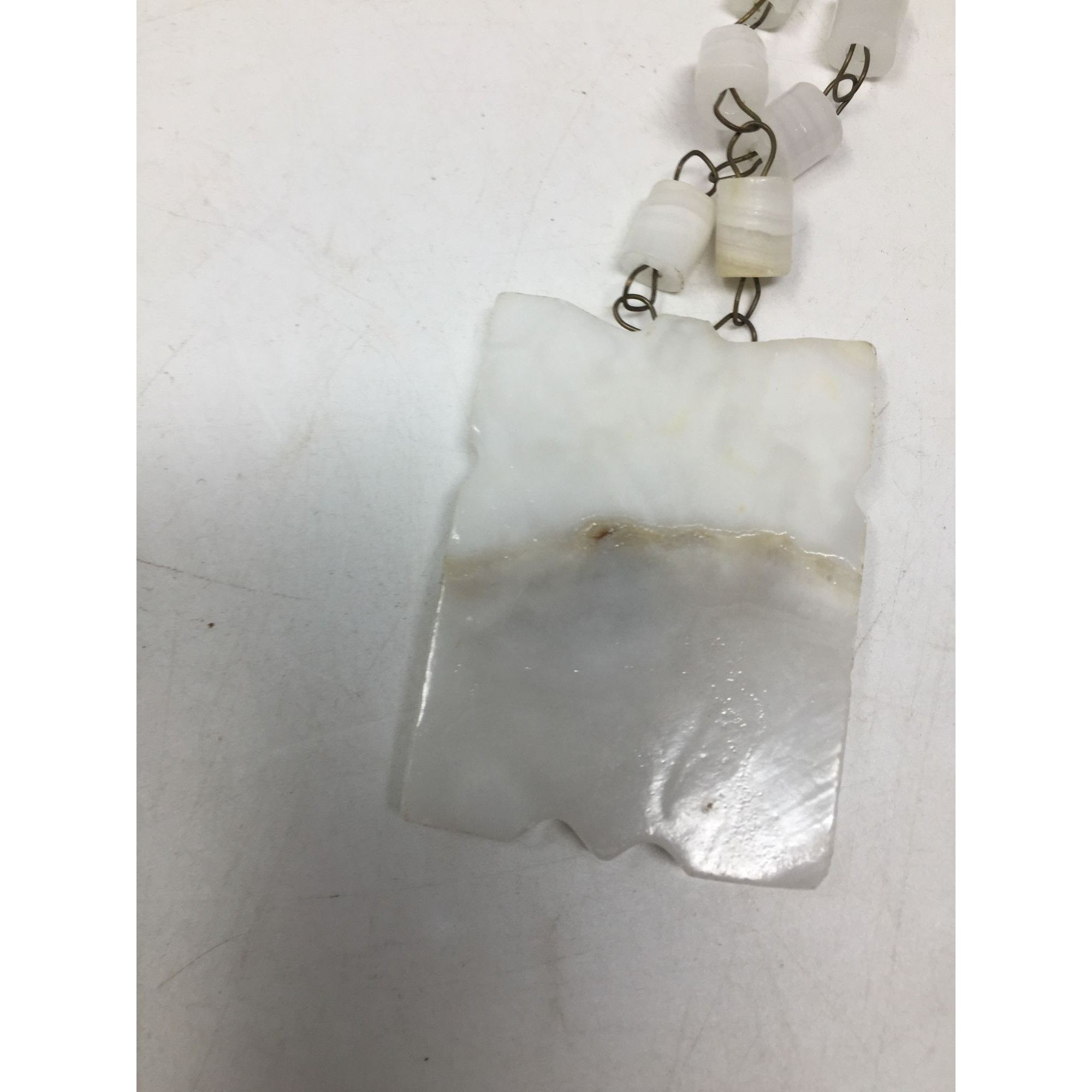 Other Vintage Handmade Carved White Aztec Tribal Necklace Size ONE SIZE - 4 Thumbnail