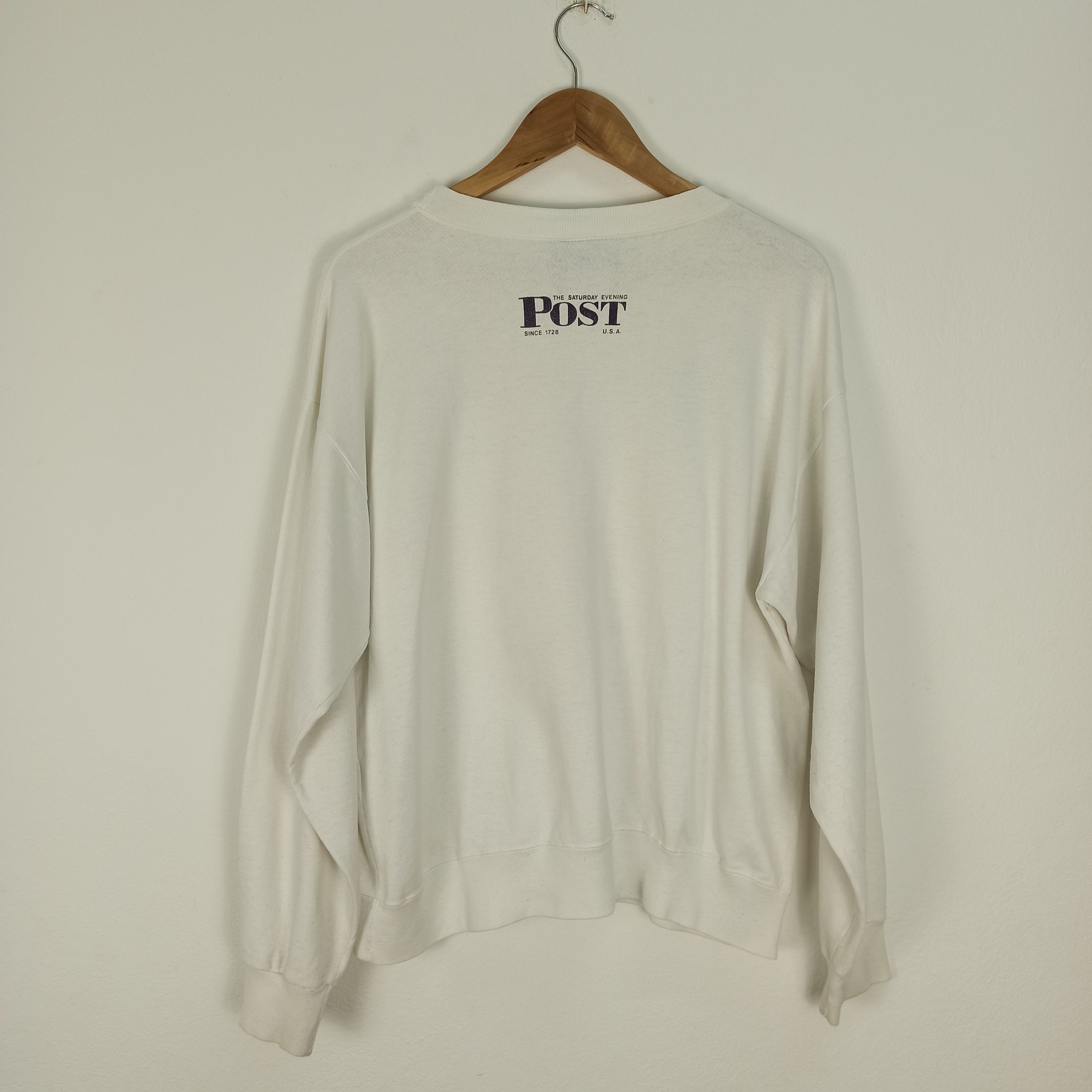 Arts & Science Vintage 90s The Saturday Evening POST sweatshirt Size US L / EU 52-54 / 3 - 4 Thumbnail