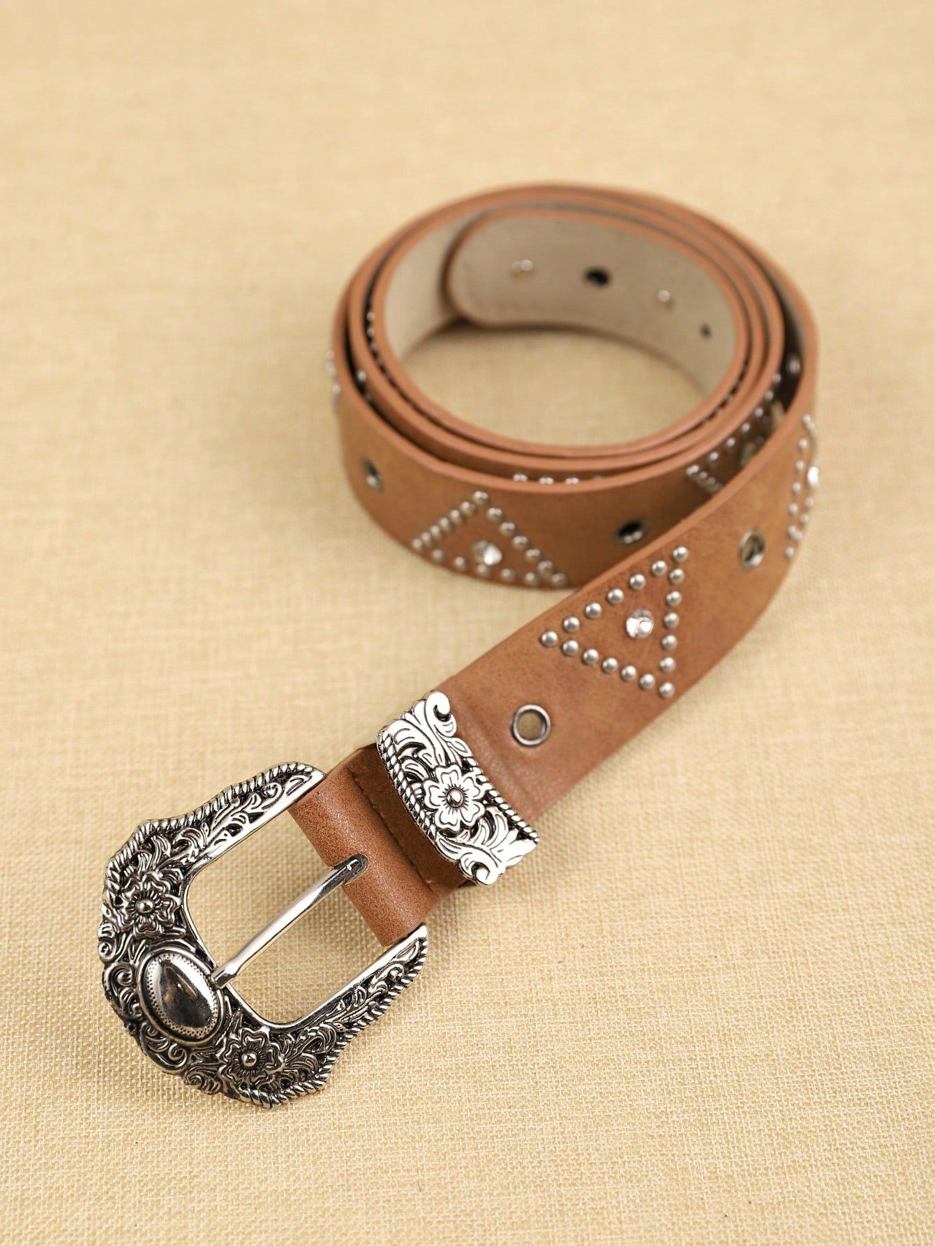 Japanese Brand Diamond Flower Metal Belt Size ONE SIZE - 2 Thumbnail