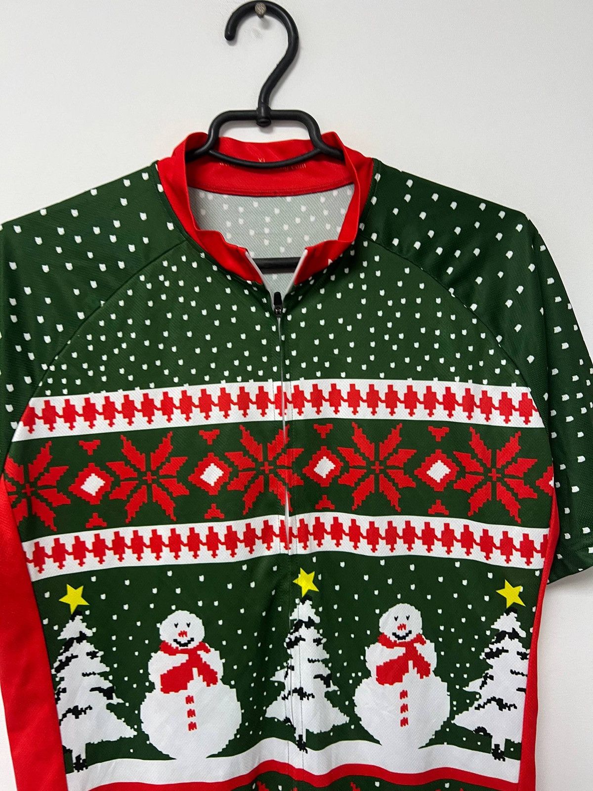 Other Vintage Christmas Holiday Cycling Jersey Racing Bicycle XL Size US XL / EU 56 / 4 - 6 Thumbnail