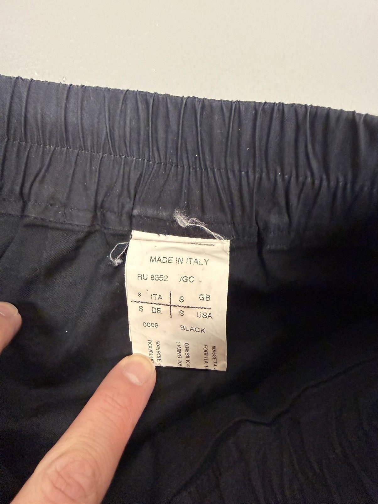 Rick Owens FW10 GLEAM Skirted Silk Cropped Dropcrotch Pants Size US 32 / EU 48 - 3 Thumbnail