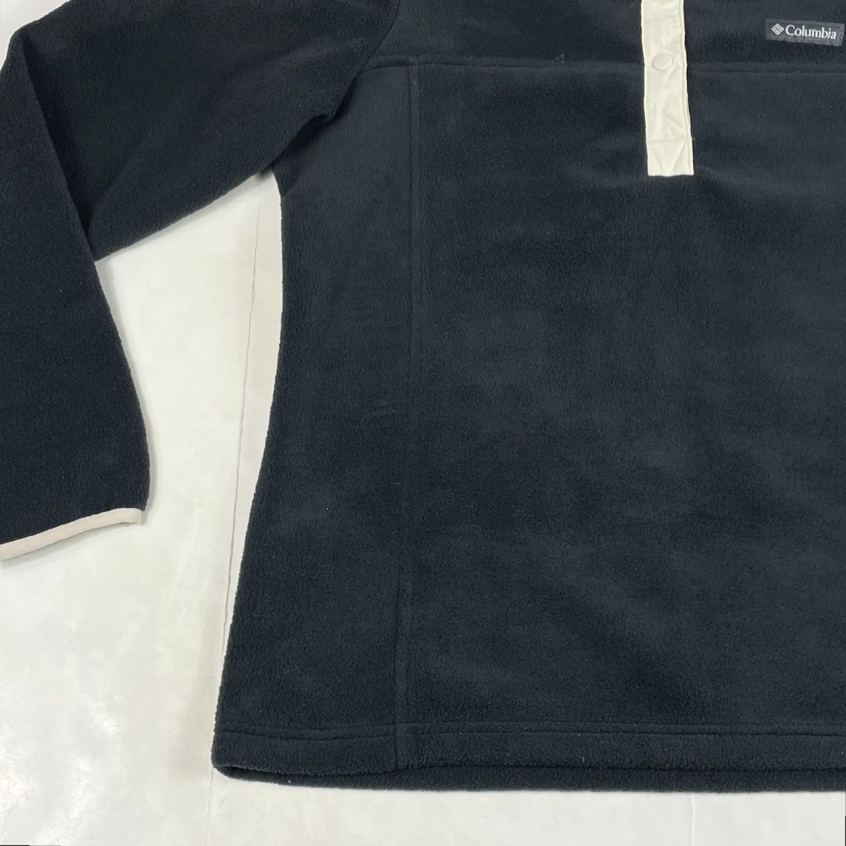 Vintage Columbia Jacket Womens Large Black 1/4 Snap Fleece Hiking Outdoors Weather Wind-Resistant Outdoor Logo Size L / US 10 / IT 46 - 5 Thumbnail
