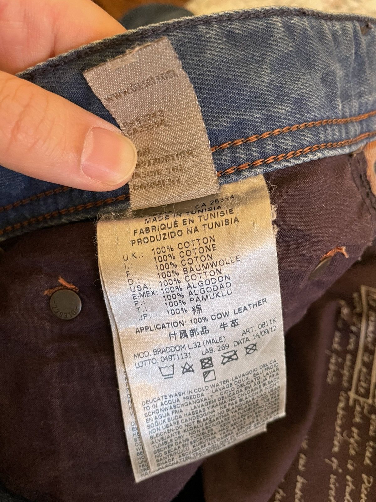 Diesel Diesel Braddom washed regular slim - Carrot deep navy jean Size US 28 / EU 44 - 11 Thumbnail