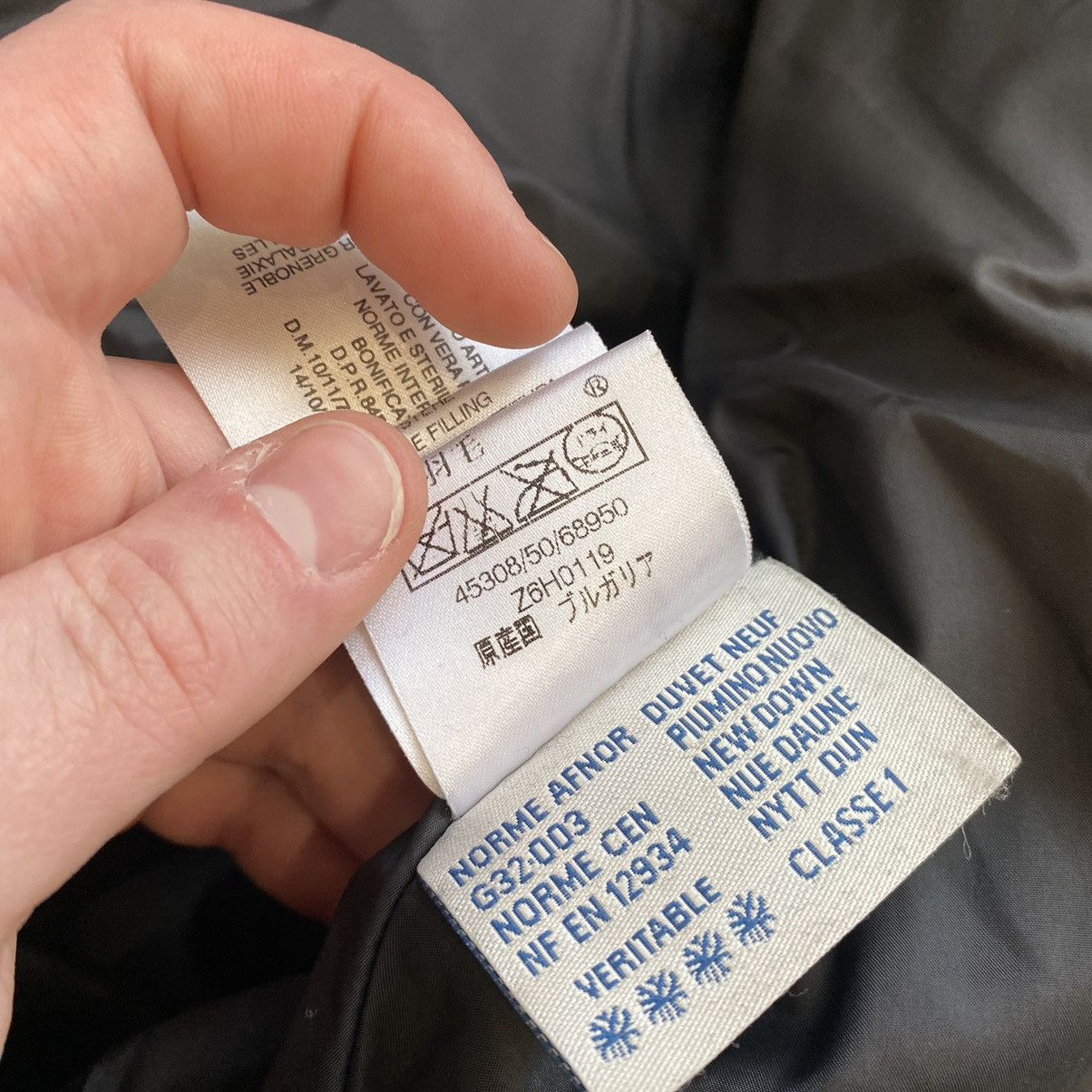 Moncler Moncler Badia Big Logo Beige Down Puffer Jacket Size