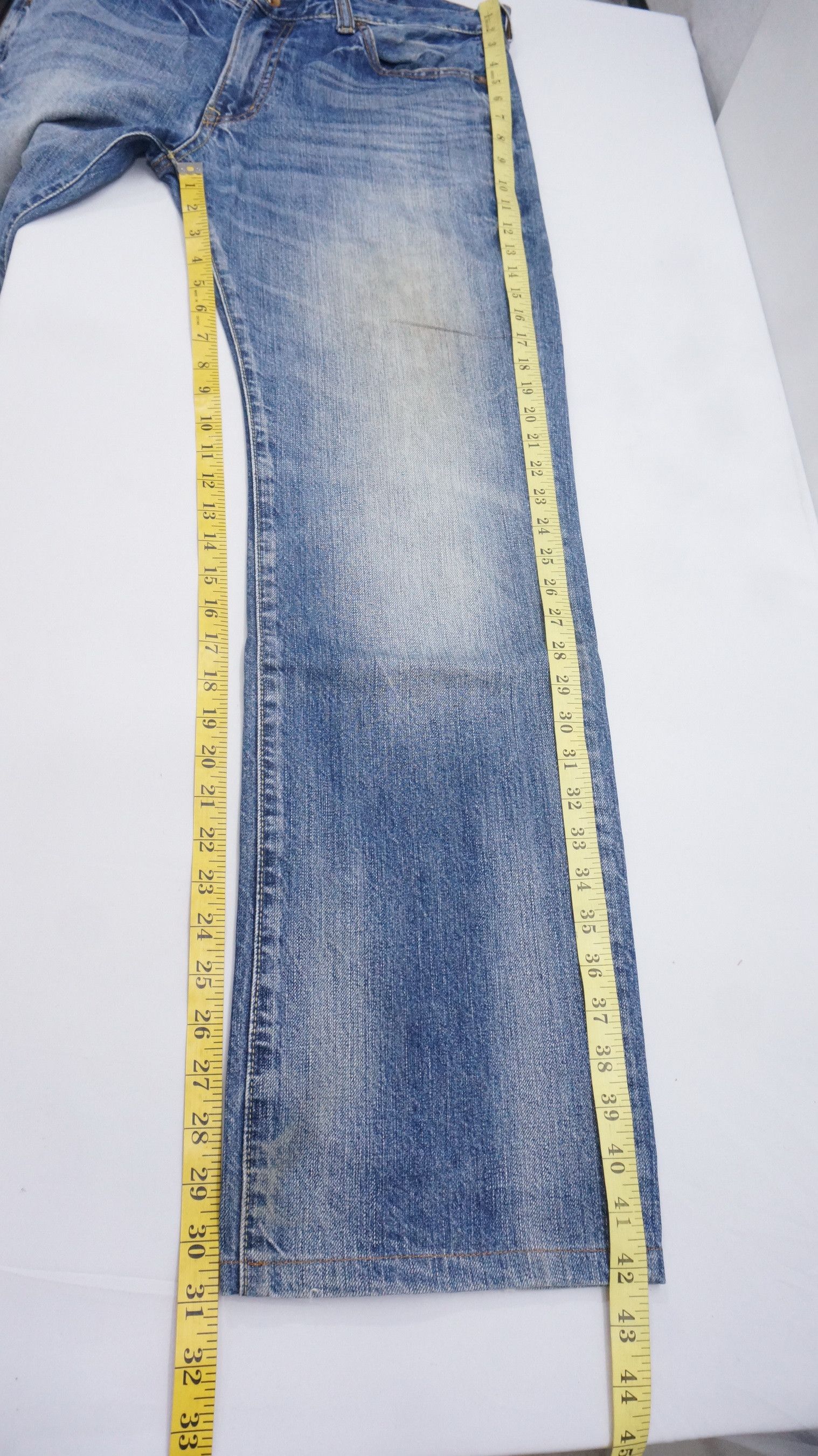 Japanese Brand Uniqlo Jeans UJ S002 Regular Straight Fit Blue Jeans W35 Size US 35 - 9 Thumbnail