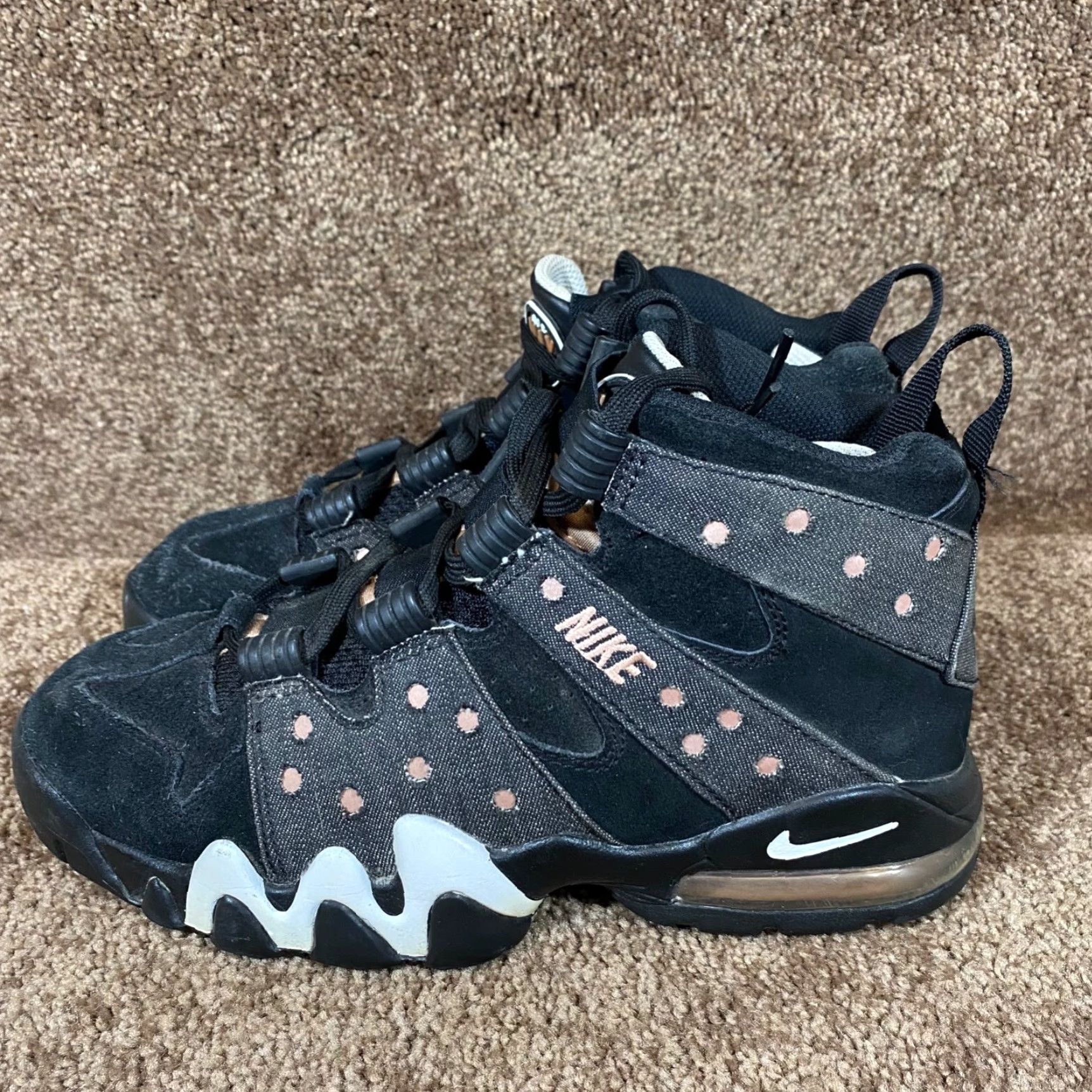 Nike VINTAGE Nike Air Max2 CB 94 Mens Size 8.5 Black Gray Denim Suede Sneakers 305440-004 Size US 8.5 / EU 41-42 - 6 Thumbnail