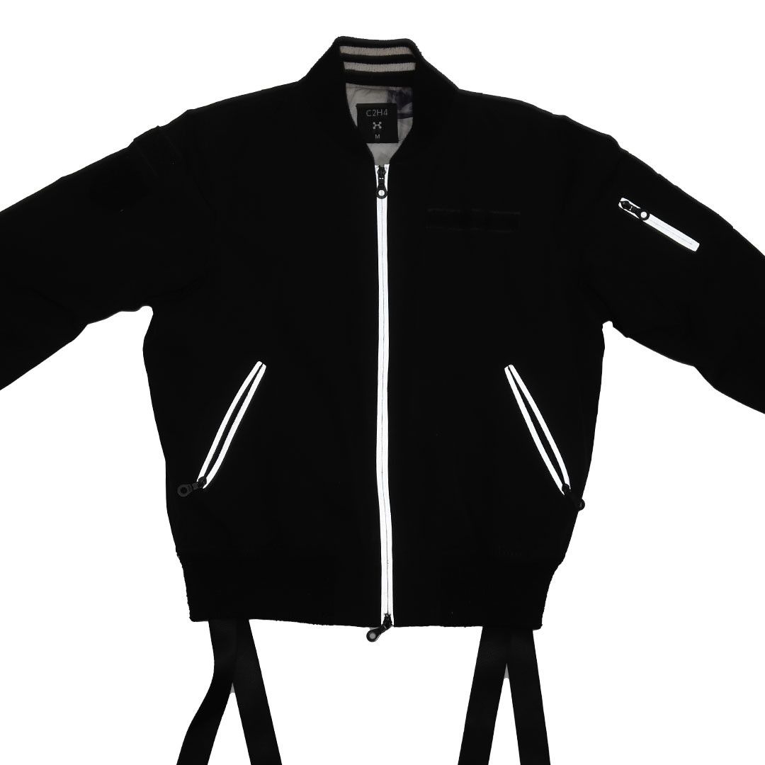 C2H4 C2H4 - FW14 Egocentrism Future MA1 Bomber Jacket - Black - M Size US M / EU 48-50 / 2 - 1 Thumbnail
