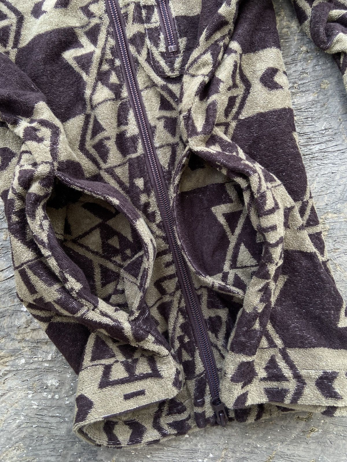 Manastash (NWT) Manatash Flecee Zip Up Hoodie Navajo Pattern Size US M / EU 48-50 / 2 - 14 Thumbnail