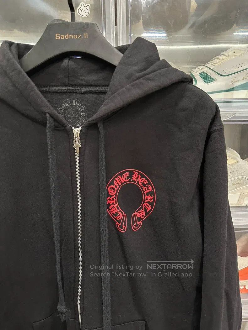 Chrome Hearts CHROME HEARTS Size XL Red horseshoe phantom cross zipper ho Size US XL / EU 56 / 4 - 2 Thumbnail