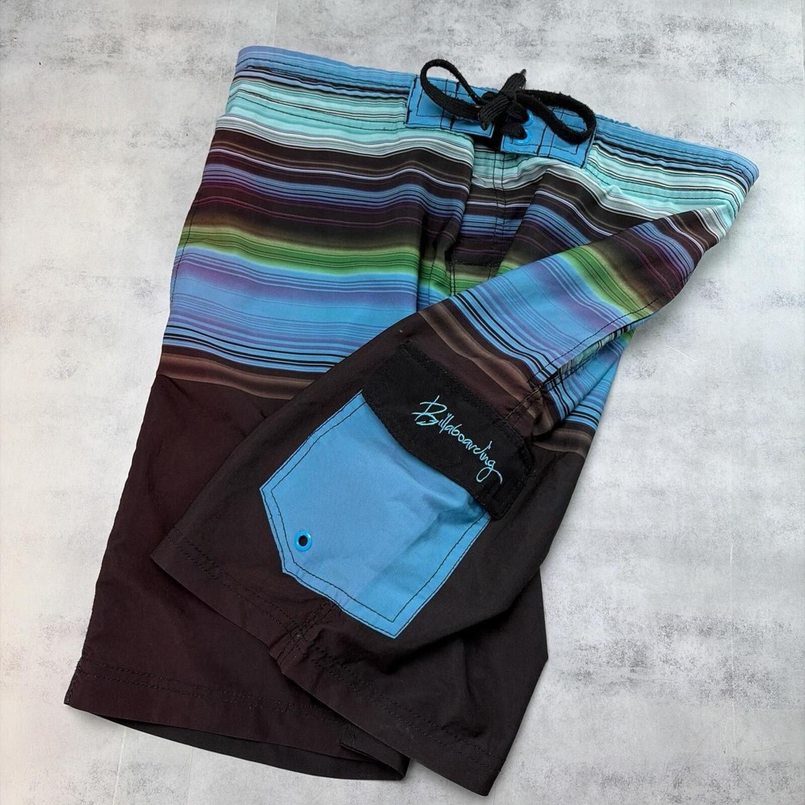 Other Y2K Blue Billasurf Grunge Baggy Board Shorts Size US 31 - 3 Thumbnail