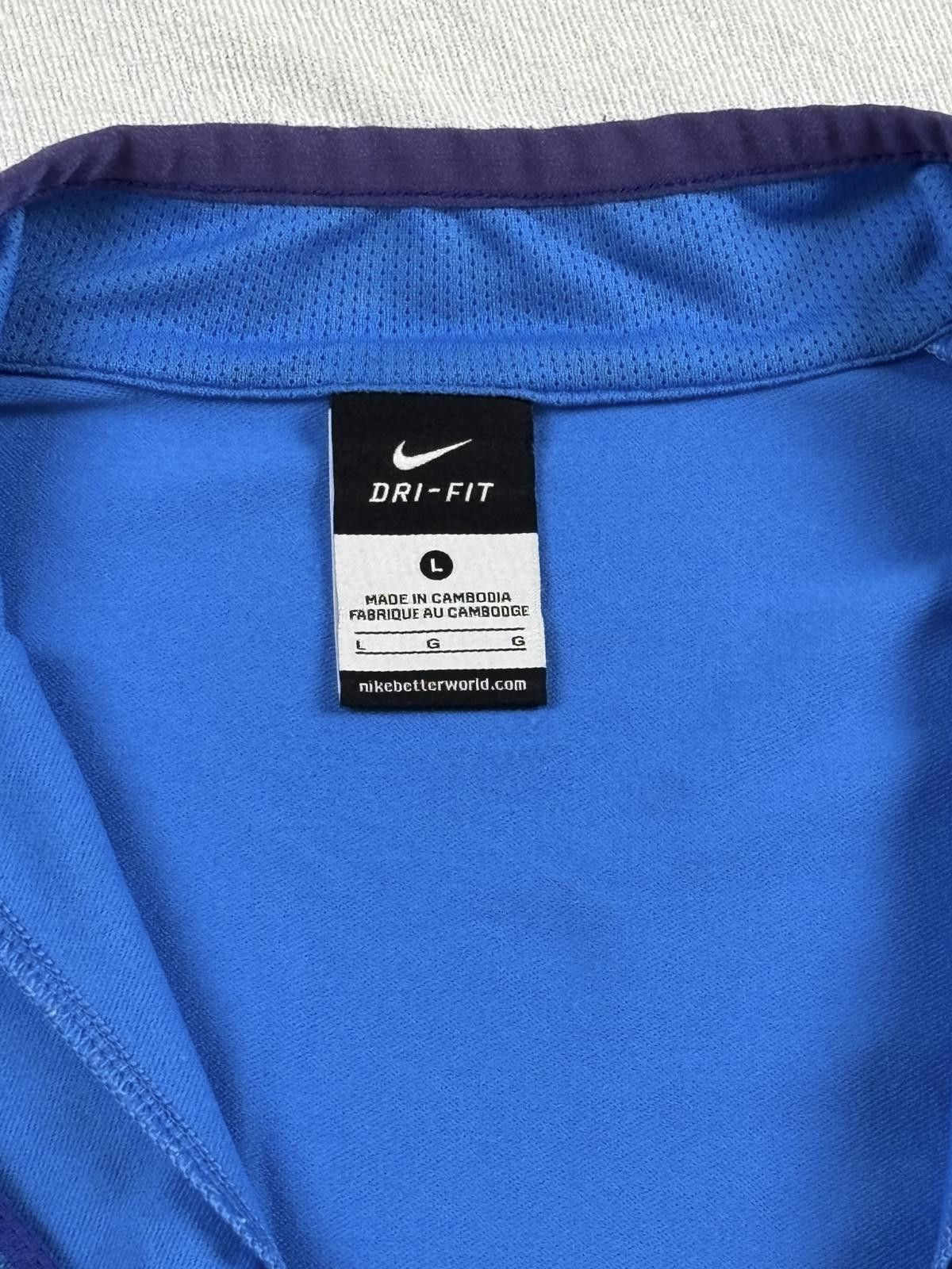 Nike Nike Dri-FIT Blue Men's Windbreaker Jacket Size US L / EU 52-54 / 3 - 2 Thumbnail