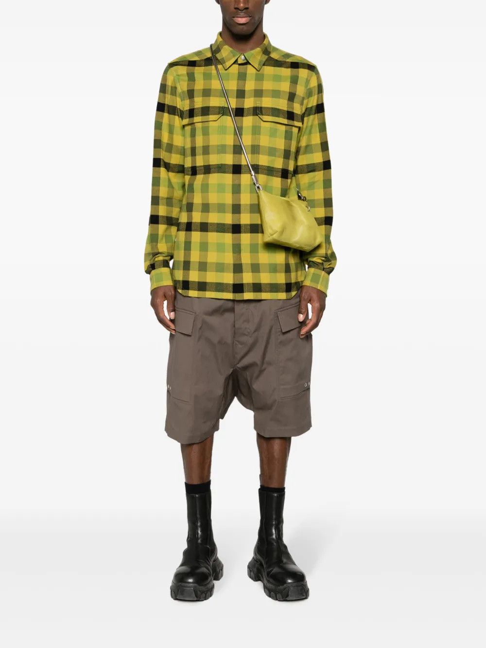 Rick Owens o1y0325 Checked Shirt in Multicolor Size US M / EU 48-50 / 2 - 5 Thumbnail