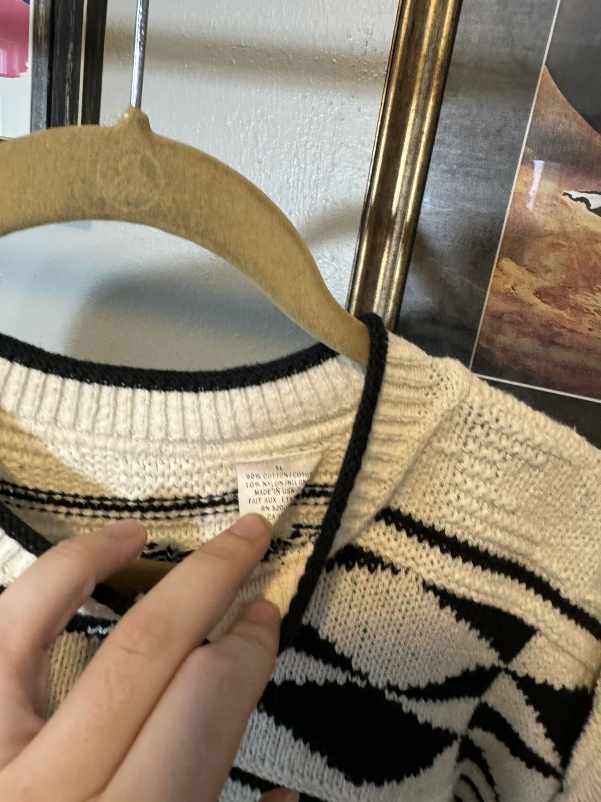 Vintage Vintage Aztec Sweater Size US XL / EU 56 / 4 - 2 Thumbnail