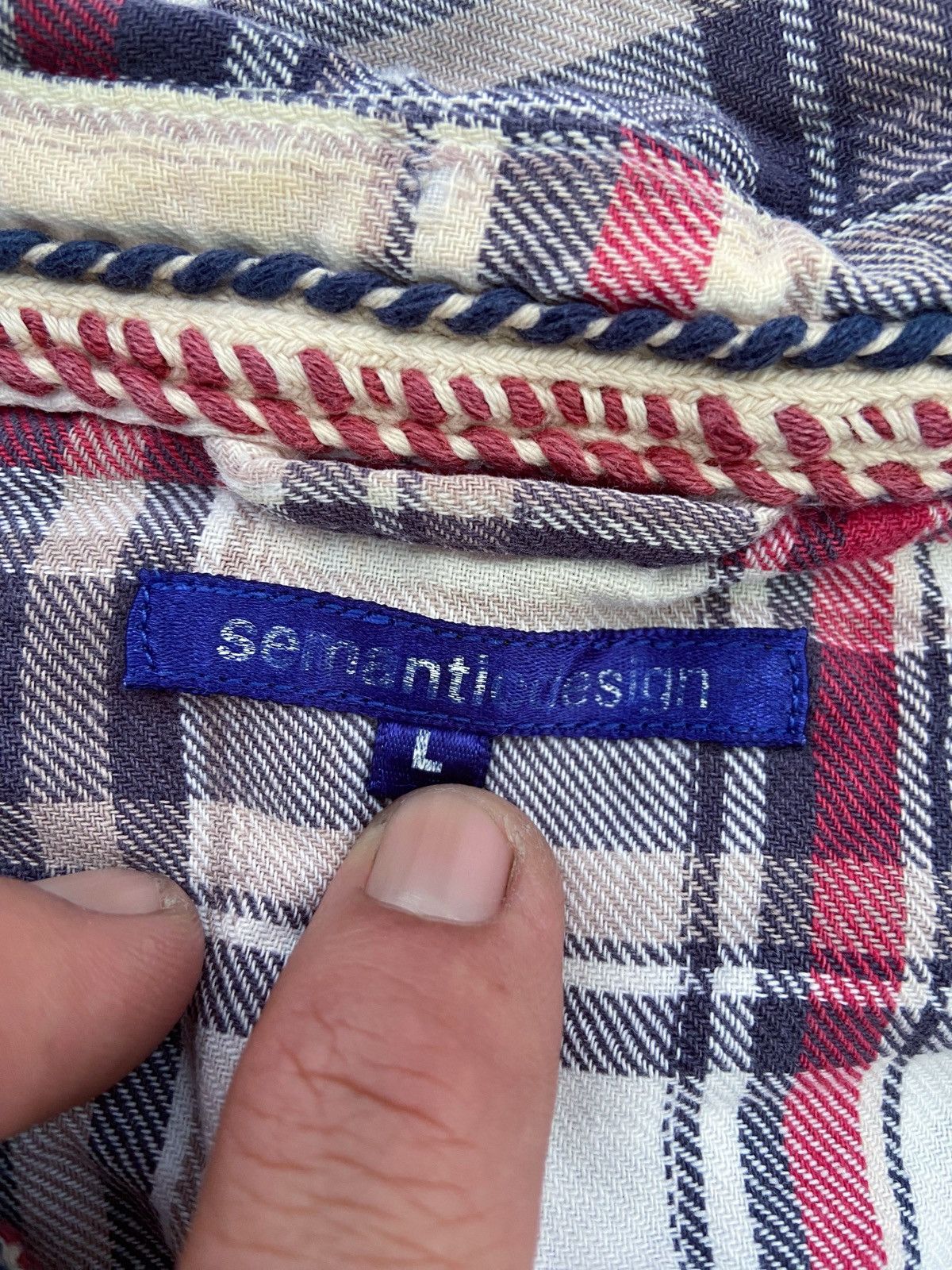 semanticdesign SEMANTICDESIGN PLAID BUTTON DOWN SHIRT Size US L / EU 52-54 / 3 - 7 Thumbnail