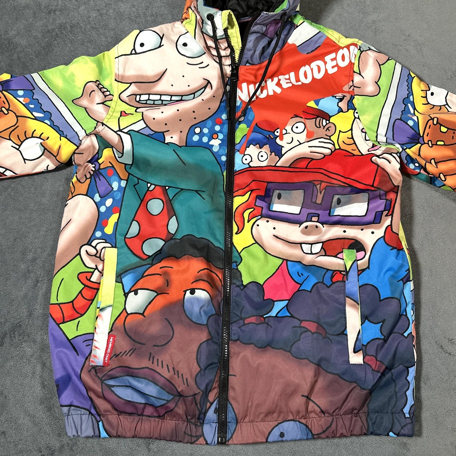 Members Only VINTAGE Members Only Nickelodeon Rugrats Jacket Mens Medium Hooded Windbreaker Size US M / EU 48-50 / 2 - 3 Thumbnail