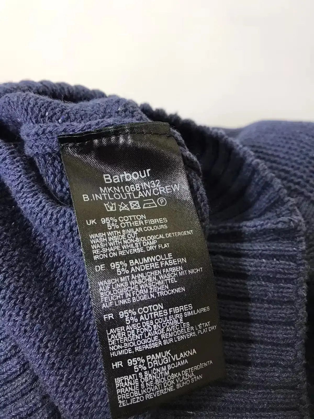 Barbour × Designer Barbour international men’s knit crew neck jumper Size US M / EU 48-50 / 2 - 5 Thumbnail