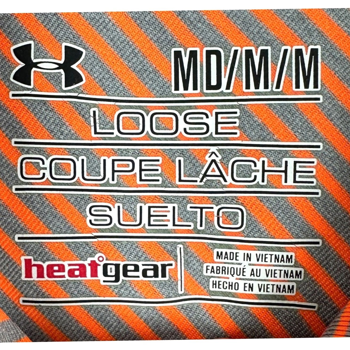 Under Armour Under Armour Heat Gear Polo Shirt Mens Medium Orange Striped Golf Casual Size US M / EU 48-50 / 2 - 5 Thumbnail
