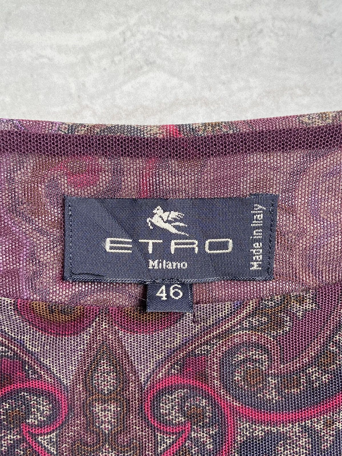 Etro ETRO MILANO Motive Long Sleeve T-shirt Size US XS / EU 42 / 0 - 6 Thumbnail